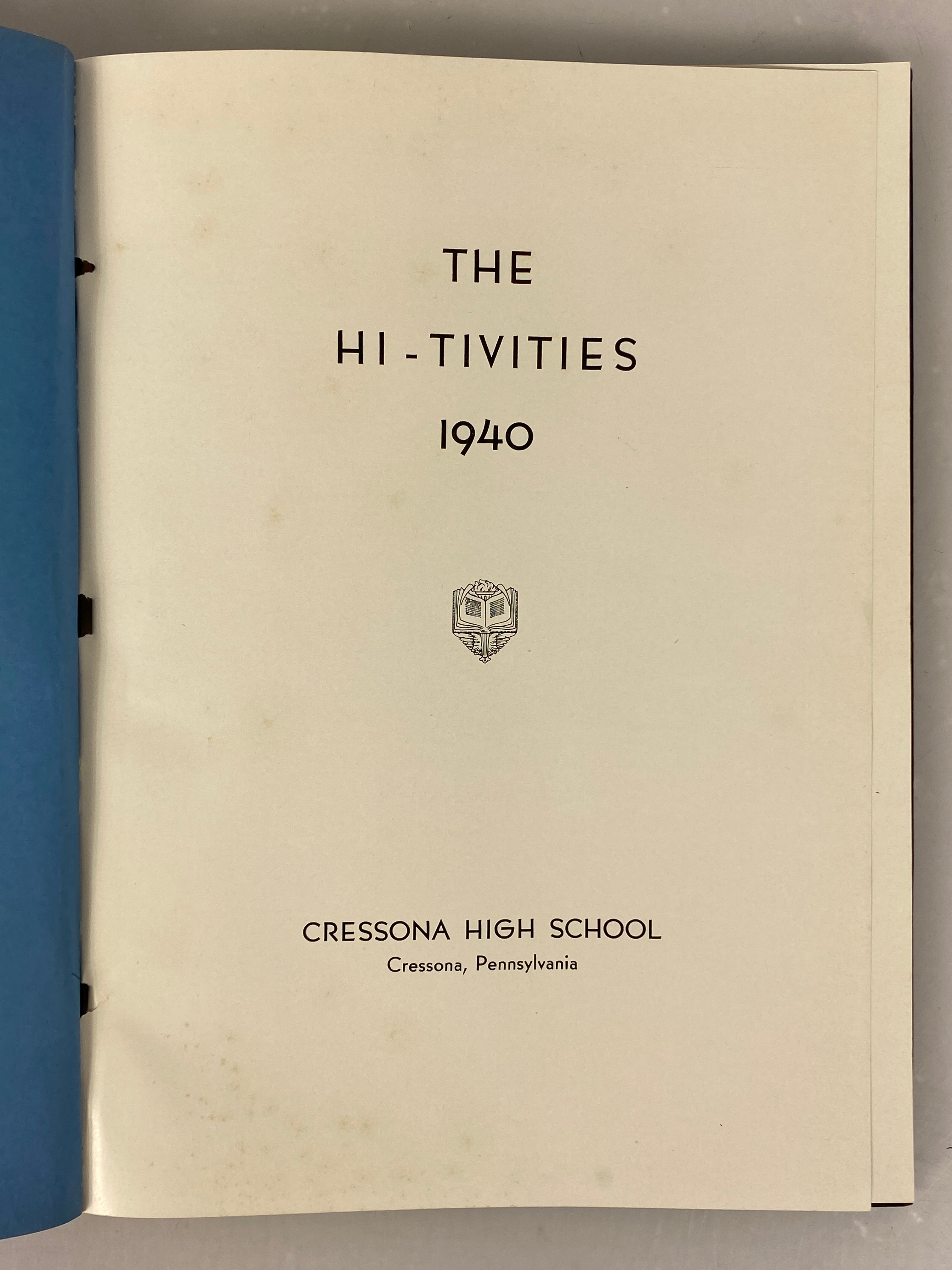 1940 Cressona High School Yearbook Cressona Pennsylvania SC