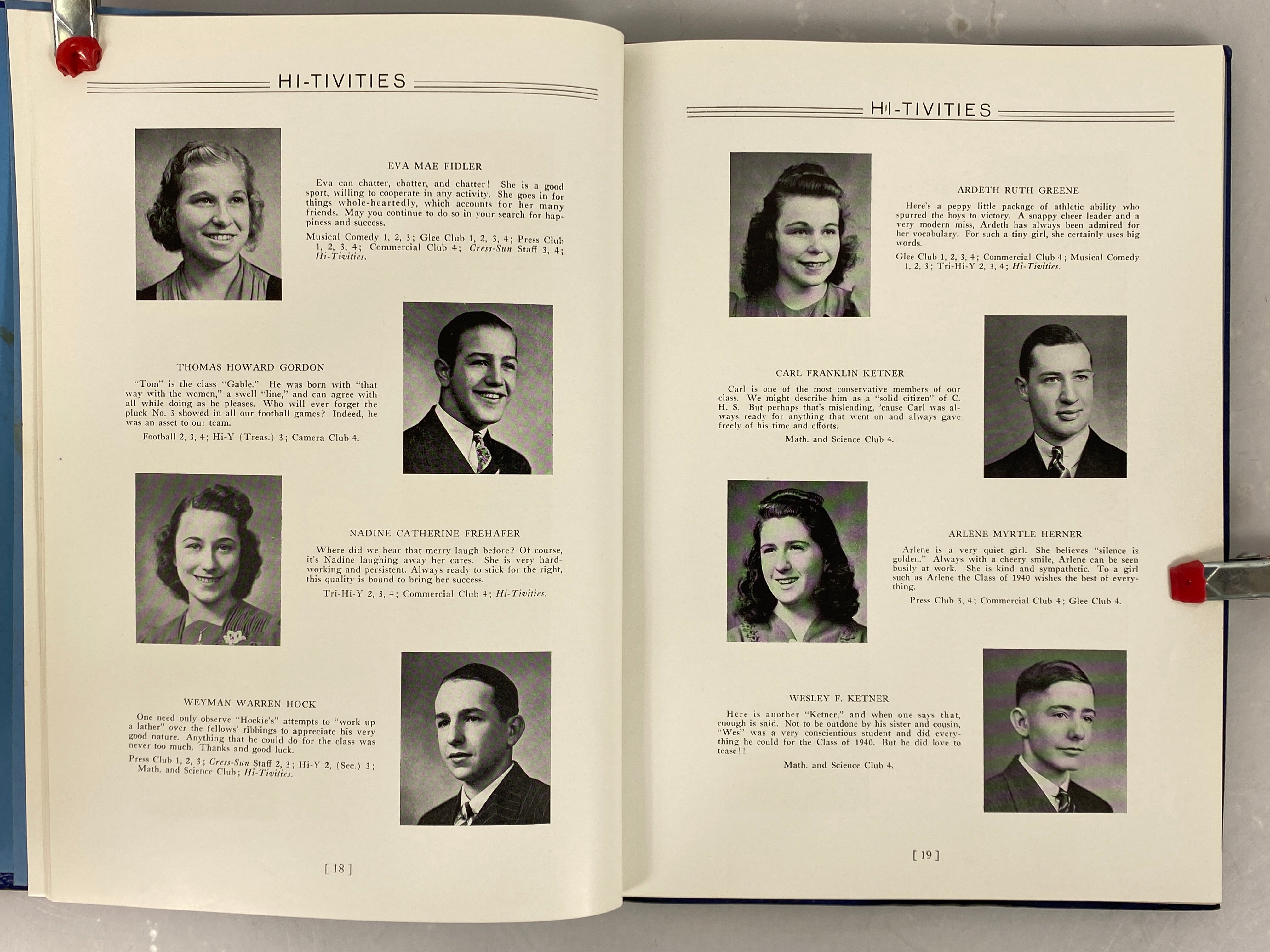 1940 Cressona High School Yearbook Cressona Pennsylvania SC