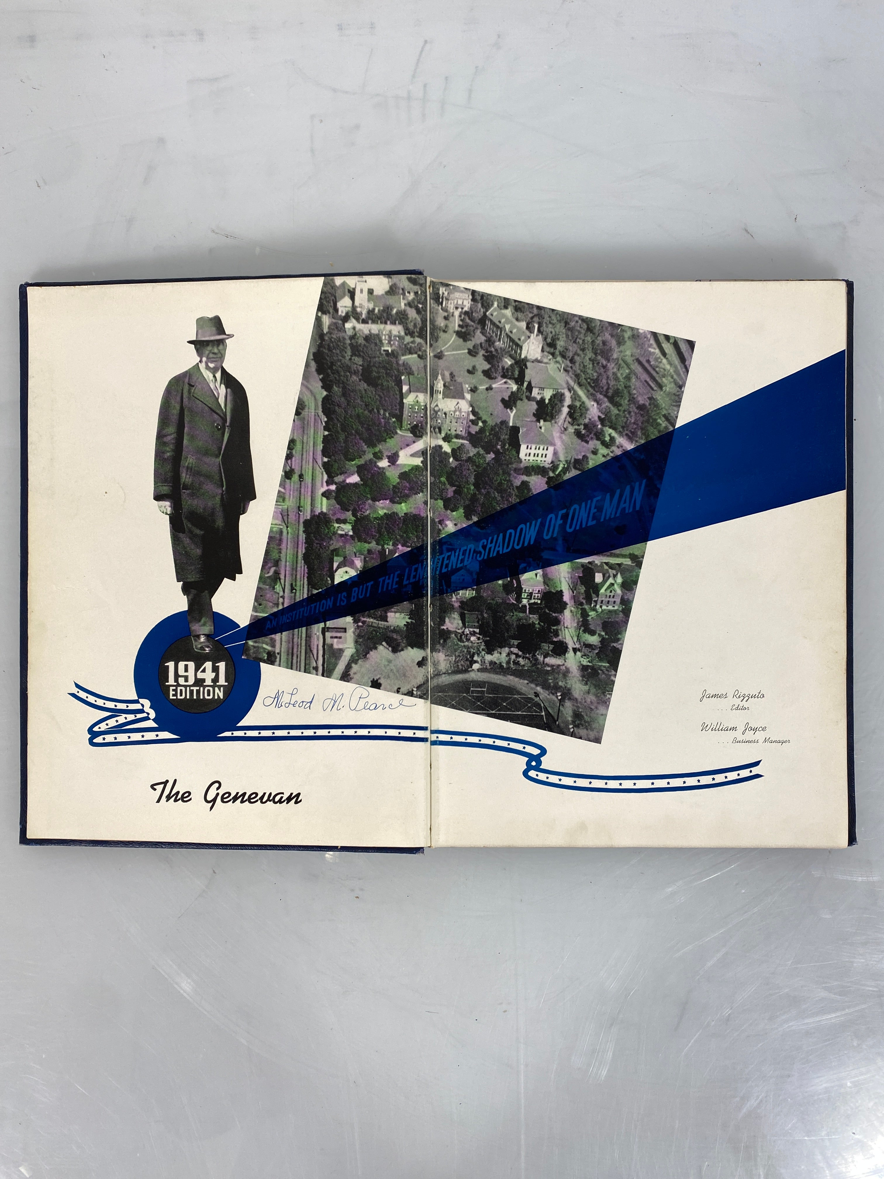 1941 Geneva College Yearbook "Genevan" Beaver Falls Pennsylvania HC