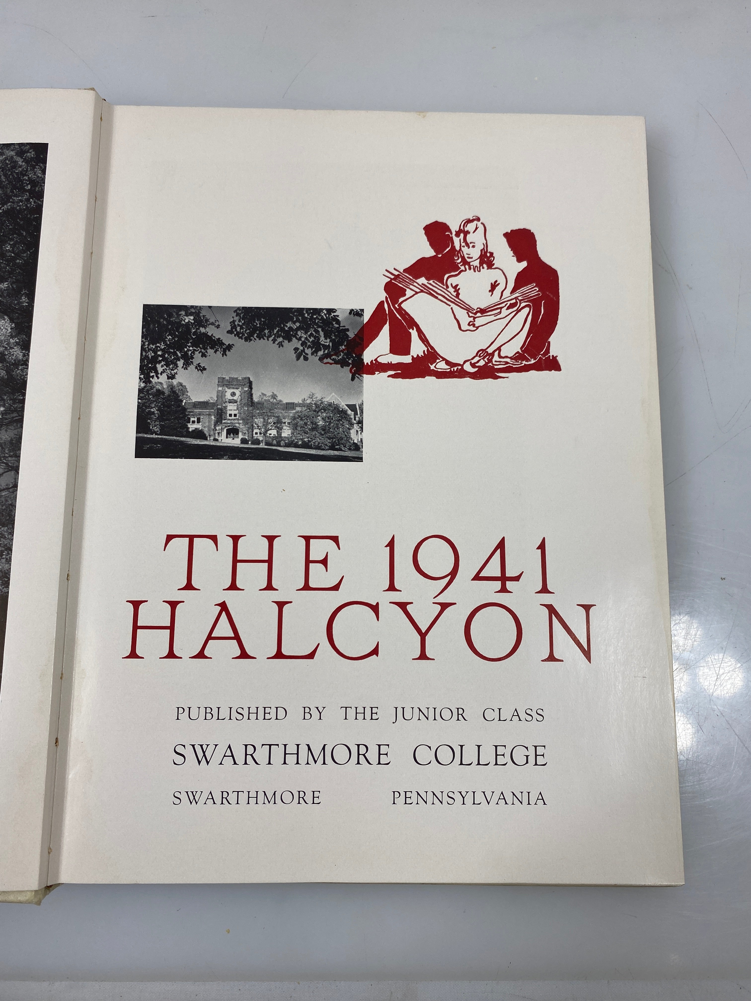1941 "Halcyon" Swarthmore College Yearbook Swarthmore, PA HC