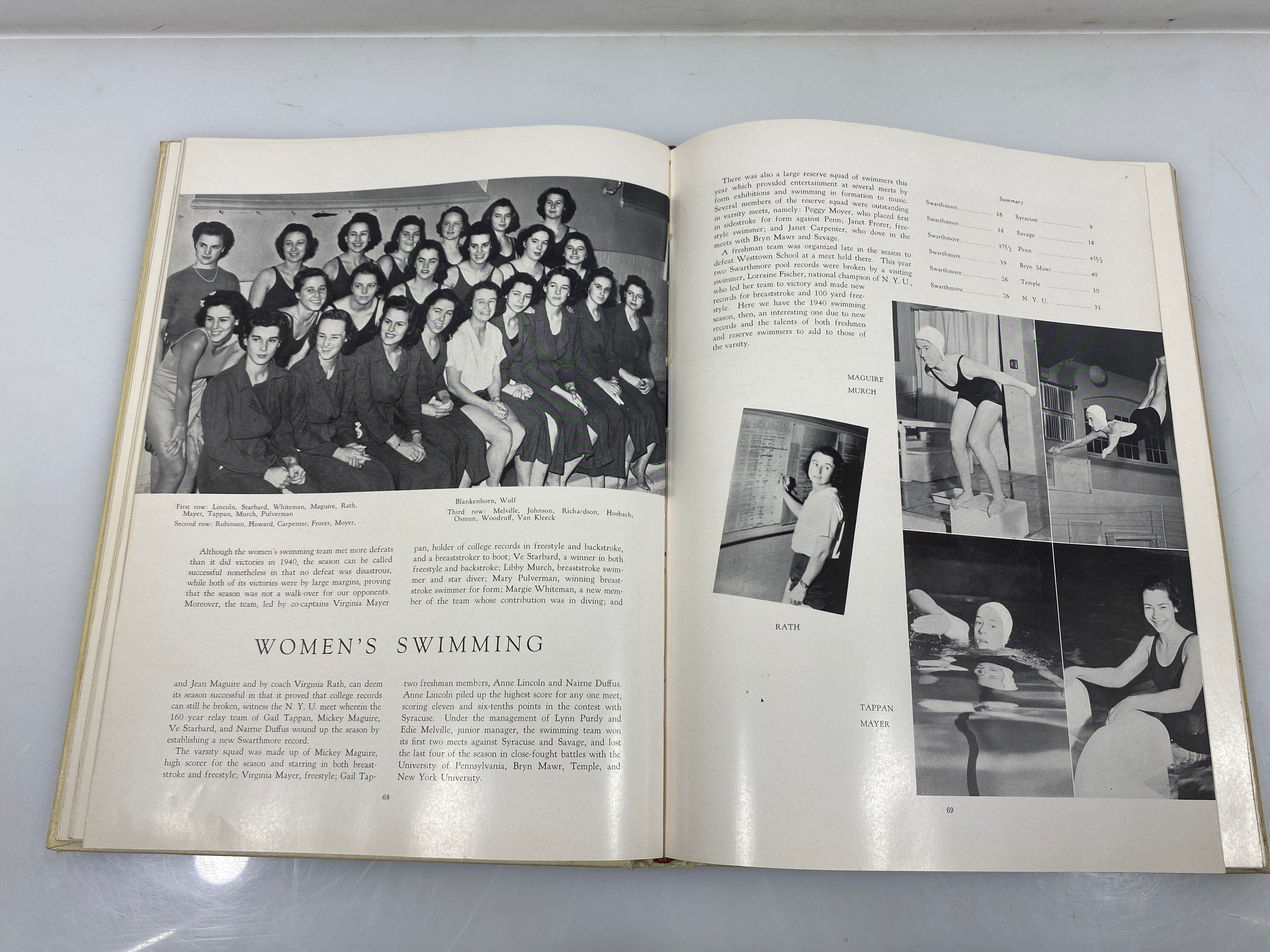 1941 "Halcyon" Swarthmore College Yearbook Swarthmore, PA HC
