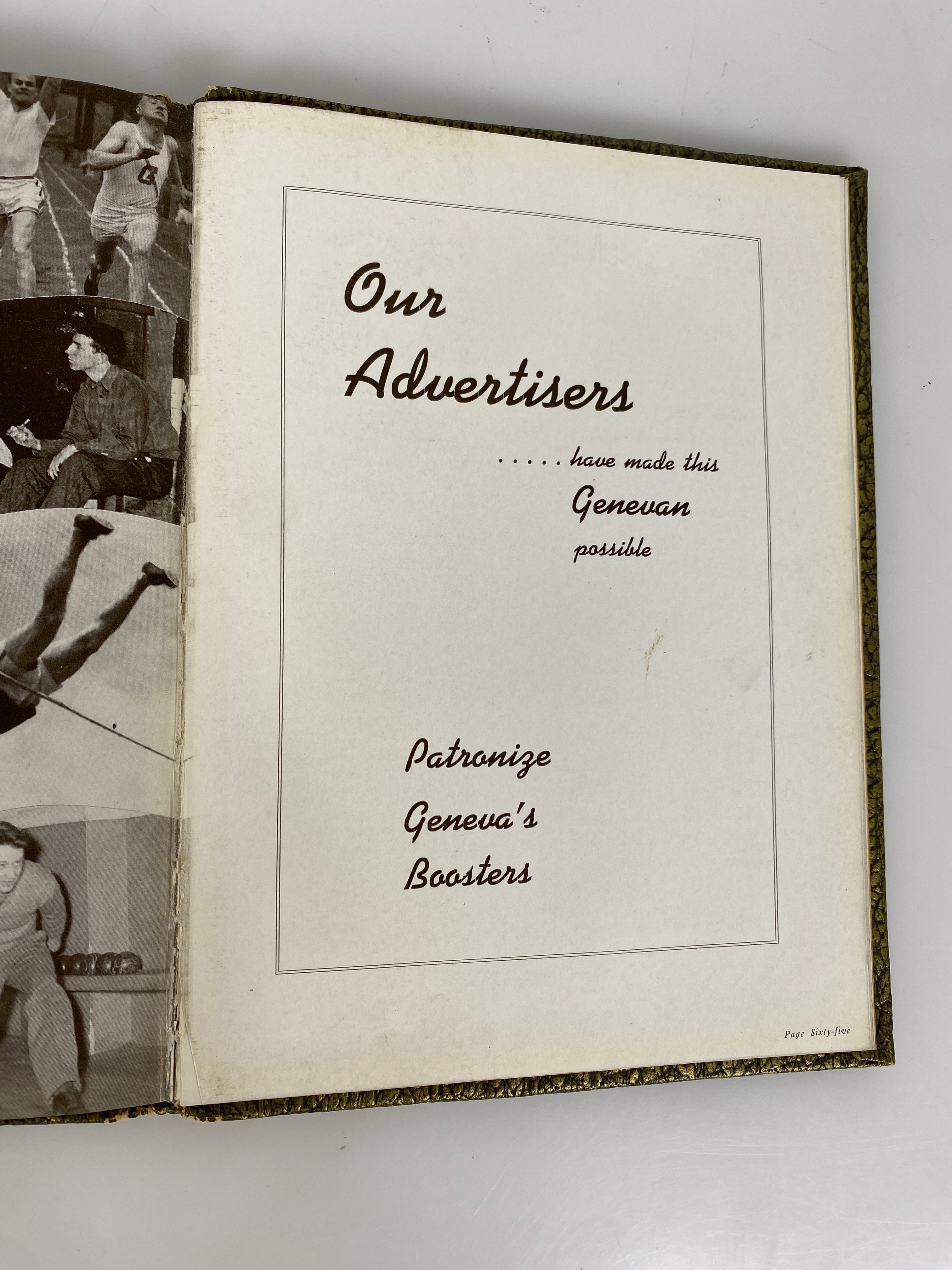 1942 Geneva College Yearbook Beaver Falls Pennsylvania HC