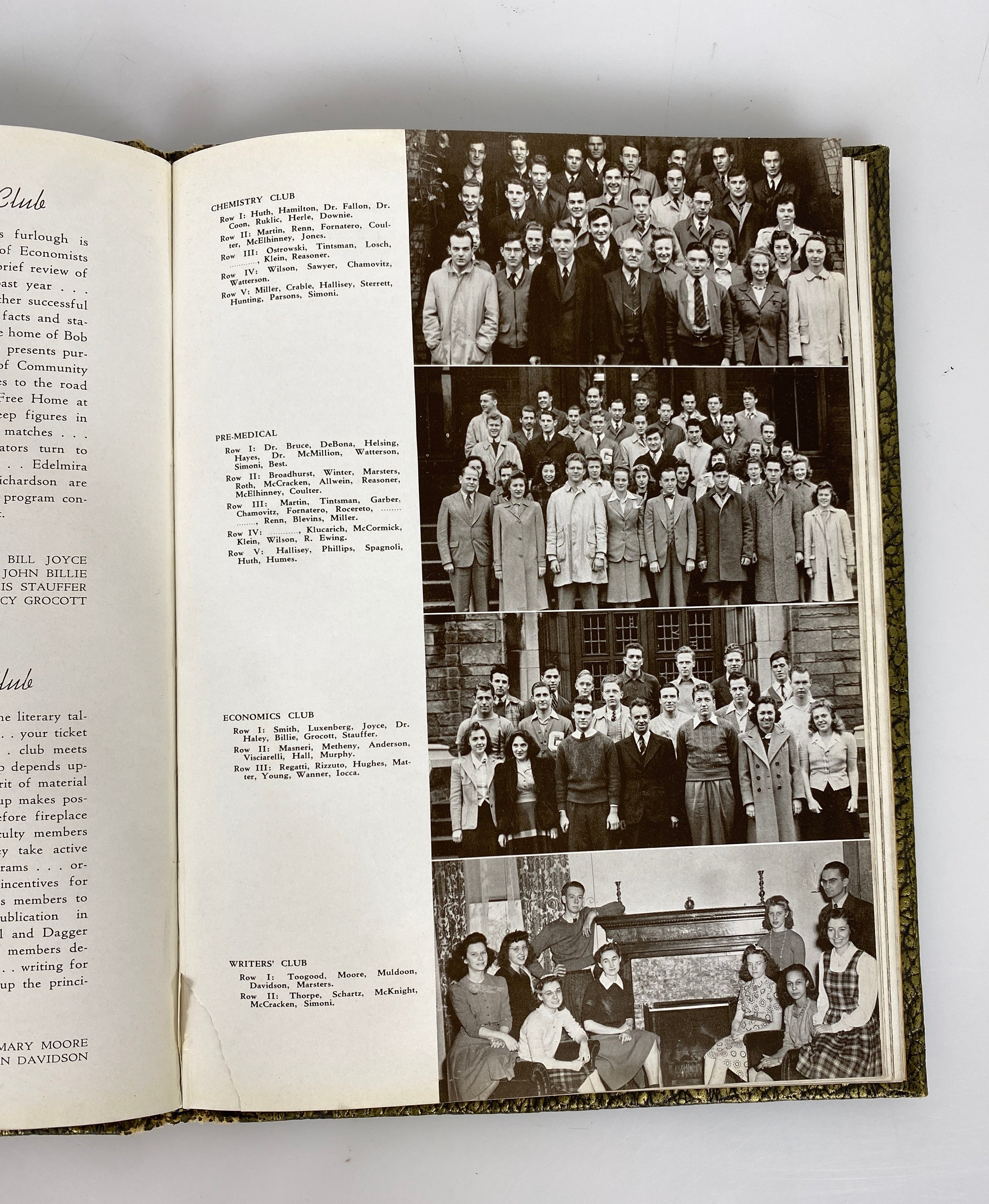 1942 Geneva College Yearbook Beaver Falls Pennsylvania HC