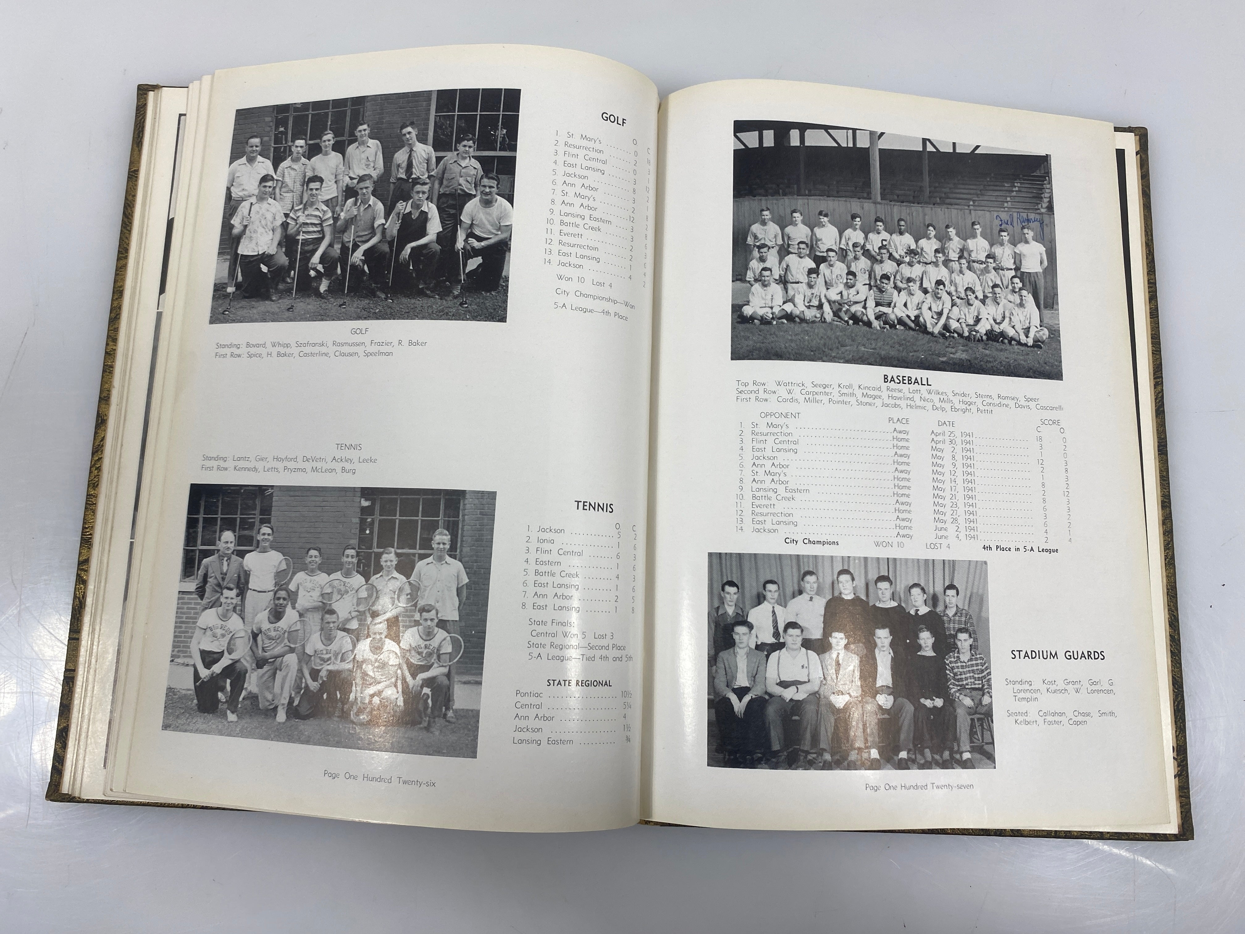 1942 'Oracle' Central High School Yearbook Lansing Michigan HC
