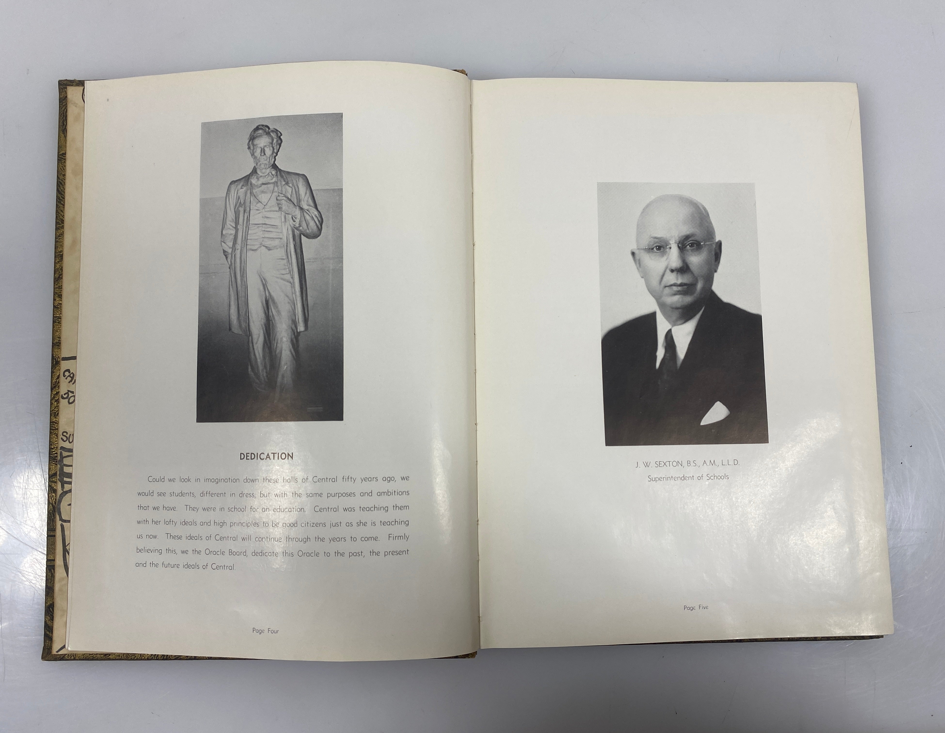 1942 'Oracle' Central High School Yearbook Lansing Michigan HC