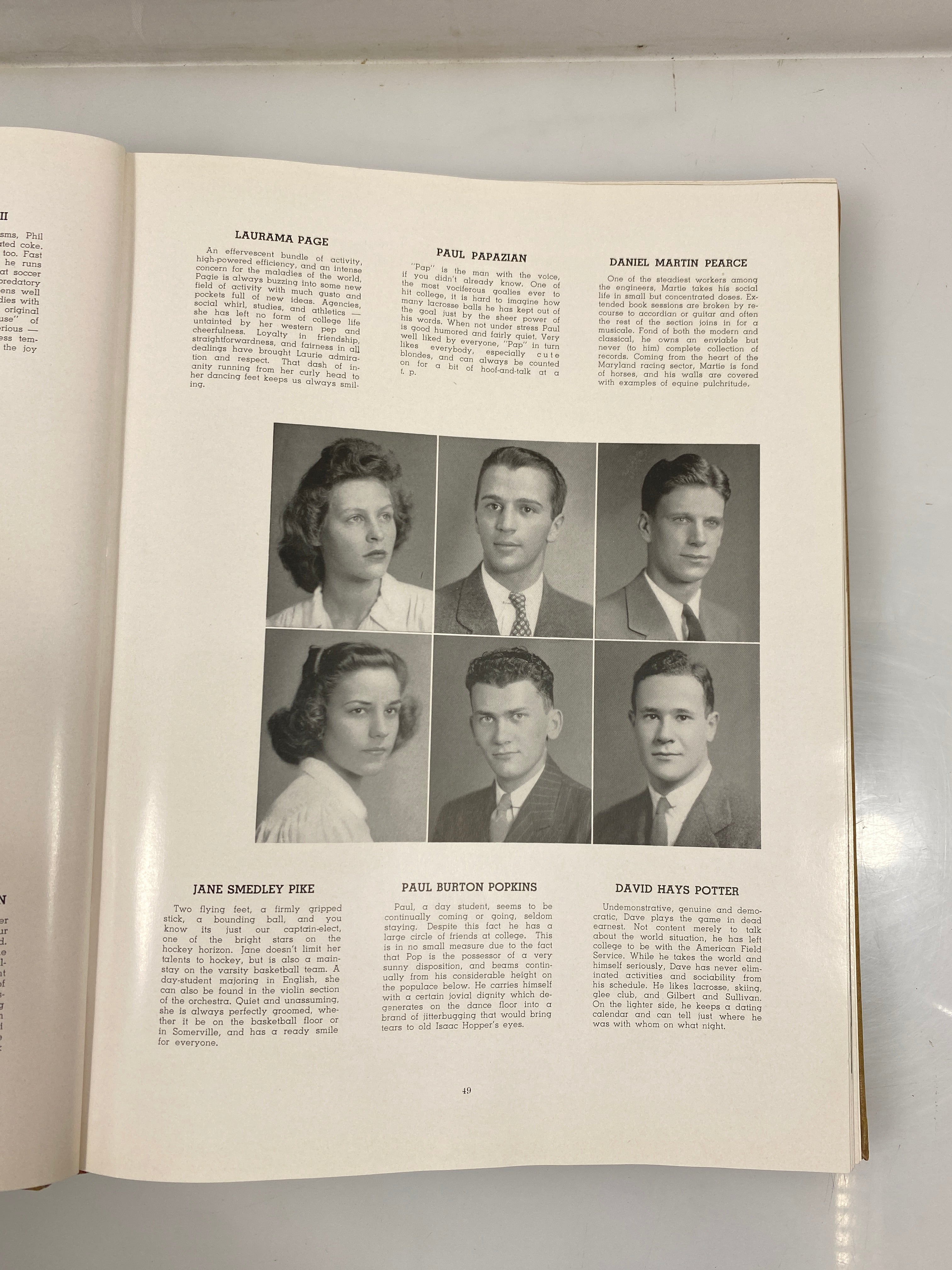 1943 "Halcyon" Swarthmore College Swarthmore, PA HC