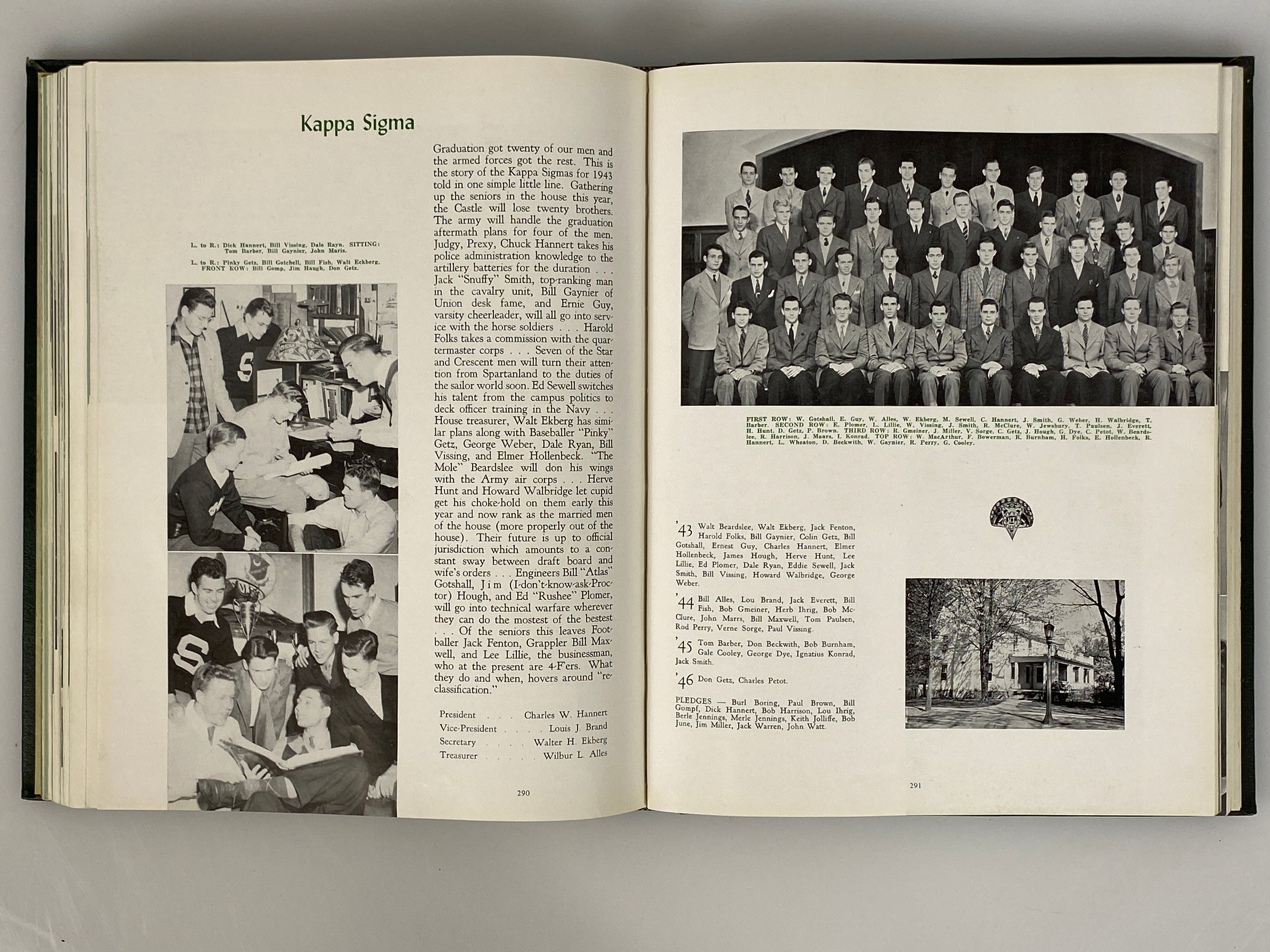 1943 Michigan State College "Wolverine" Yearbook HC