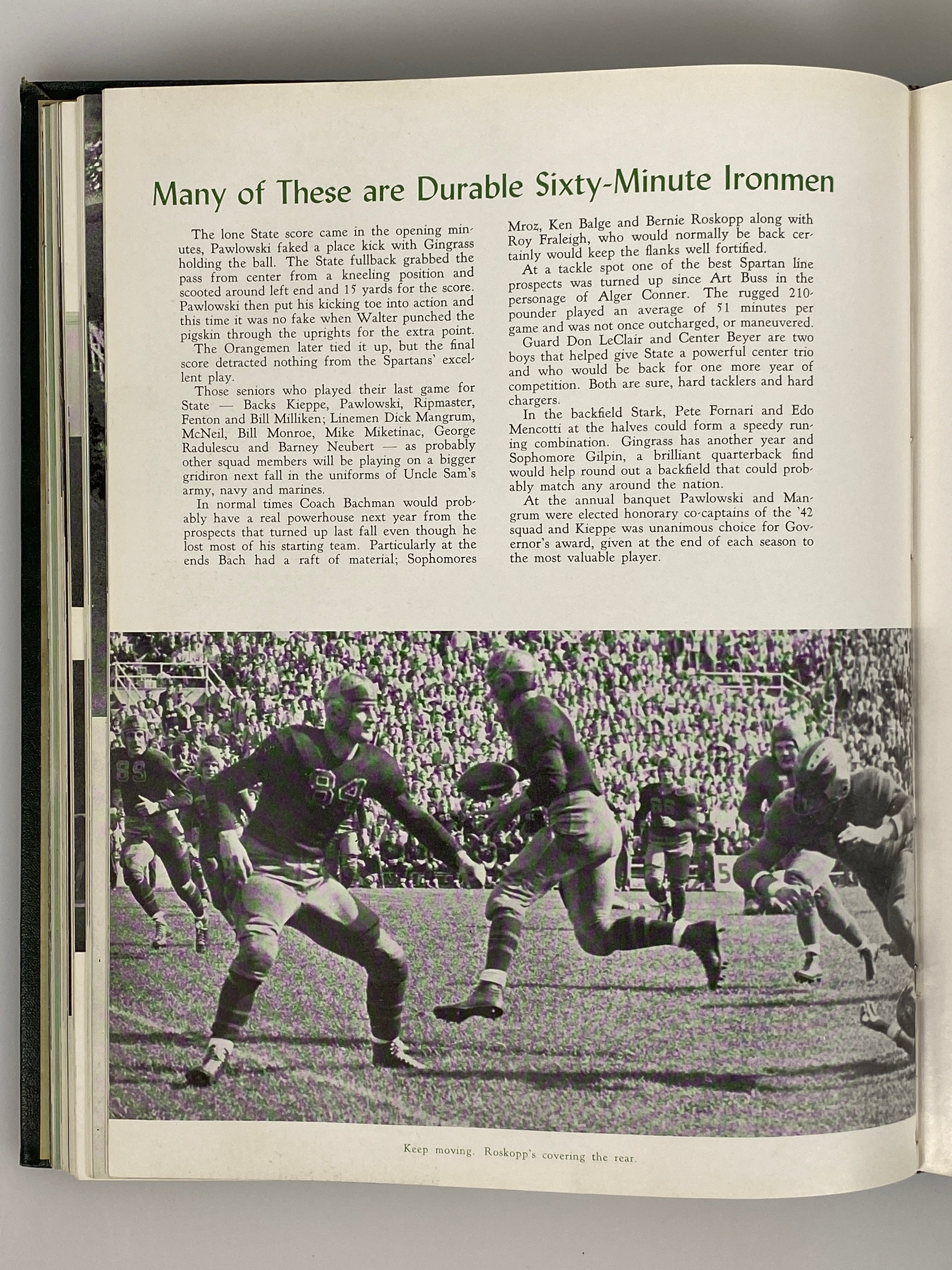 1943 Michigan State College "Wolverine" Yearbook HC