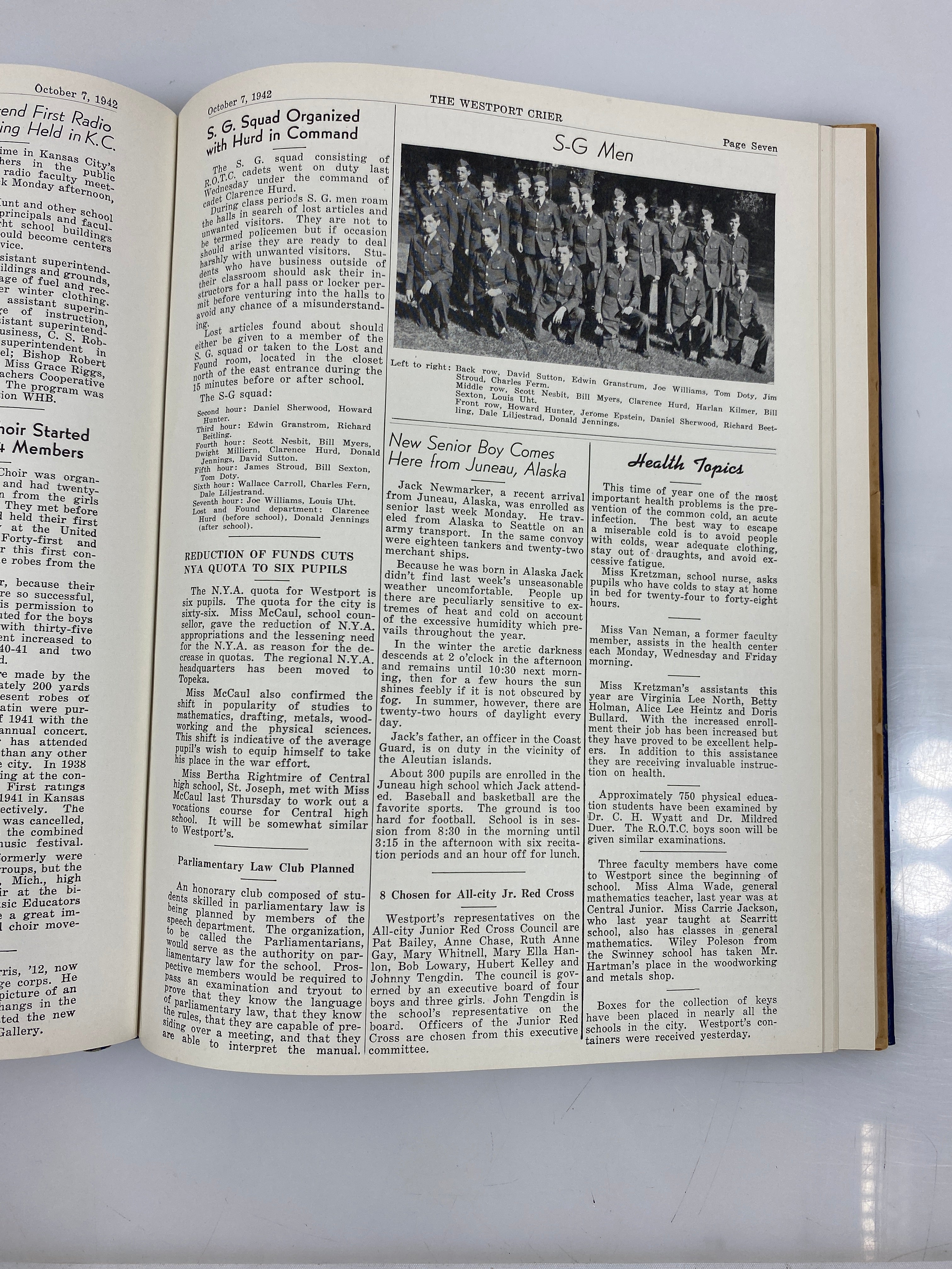 1943 Westport High School Yearbook Kansas City Missouri HC w Ephemera