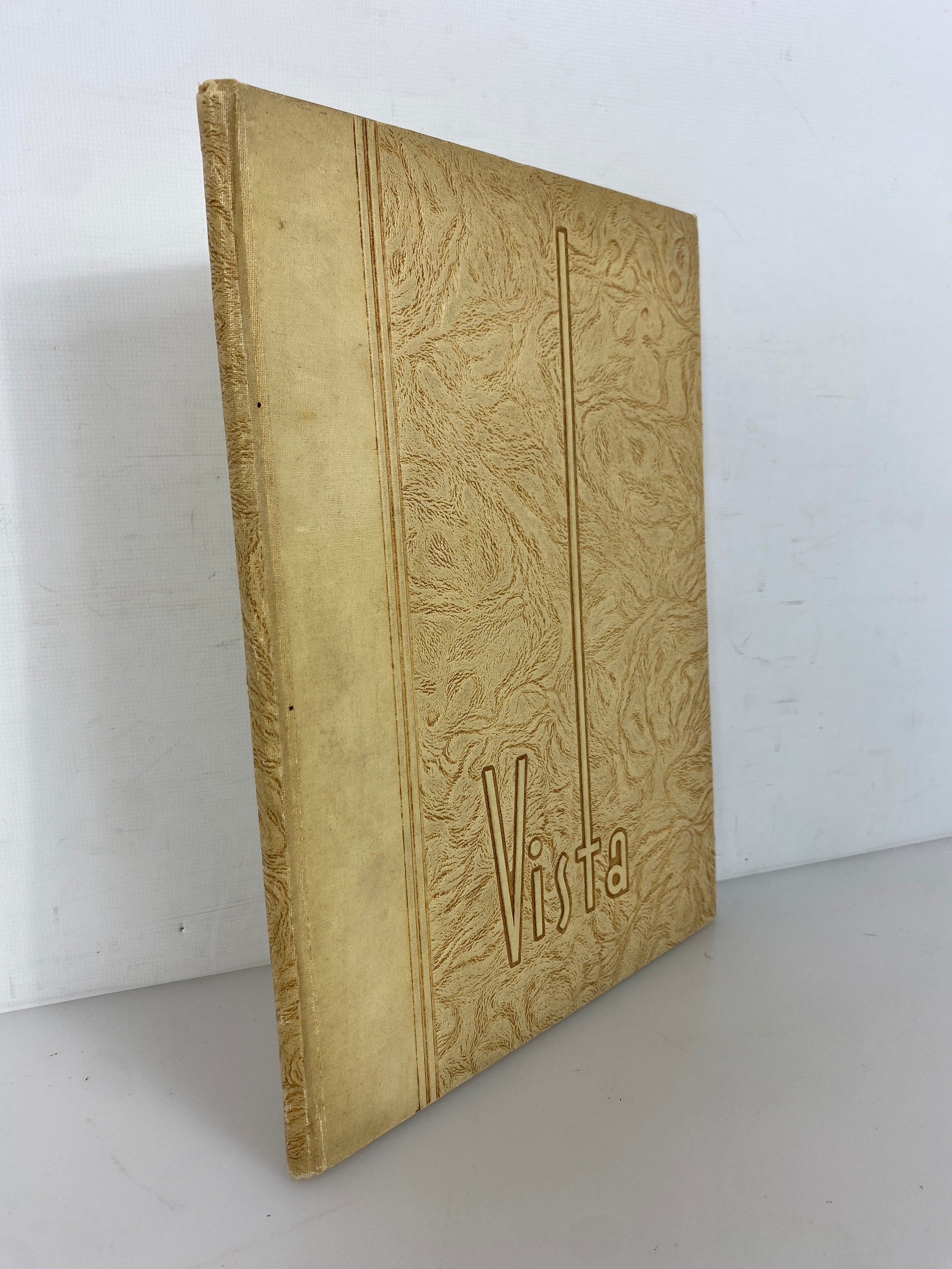 1944 Greenville College Yearbook "The Vista" Greenville Illinois HC