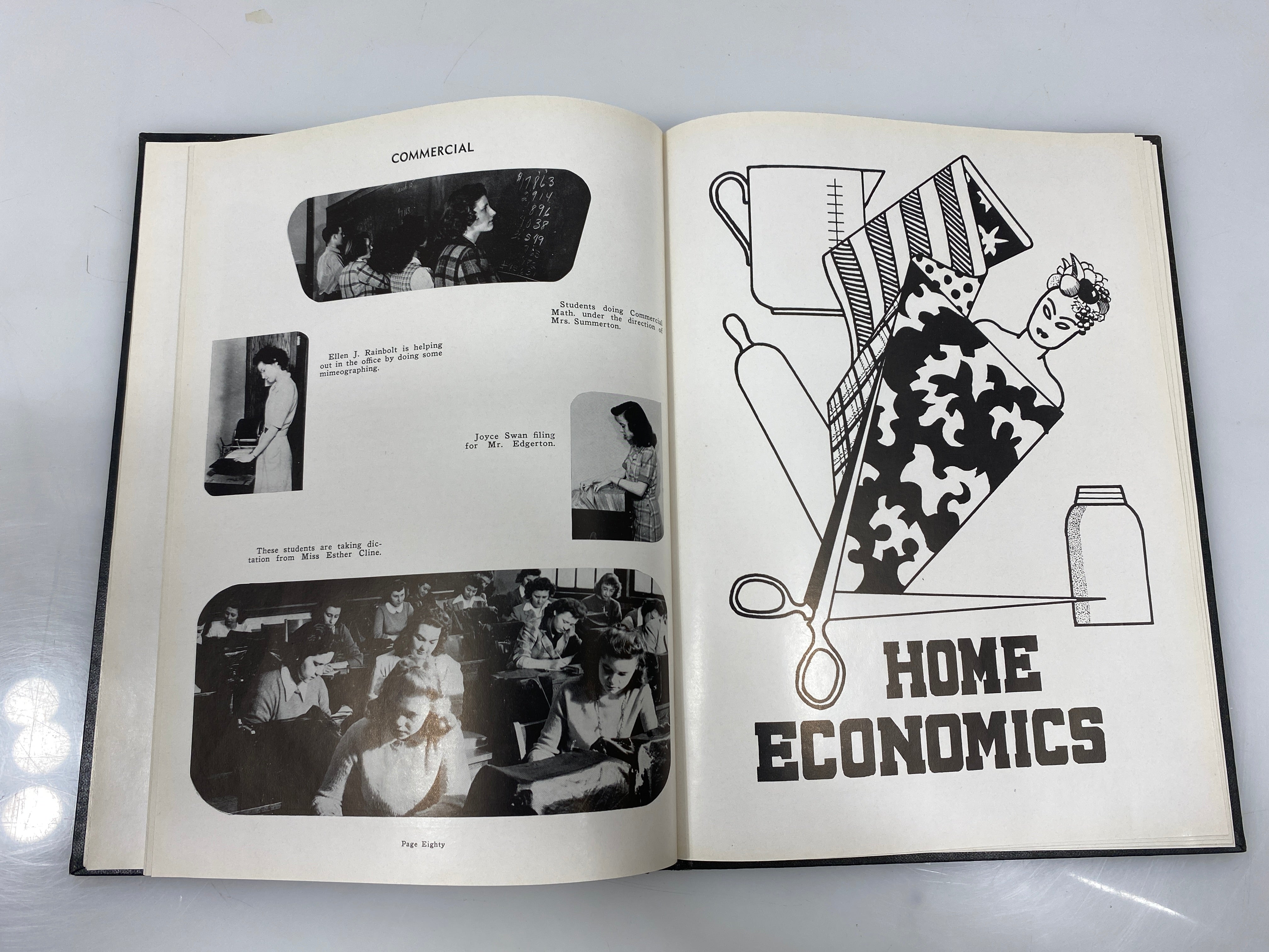 1944 "Lantern" Lansing Eastern High School Yearbook Michigan HC