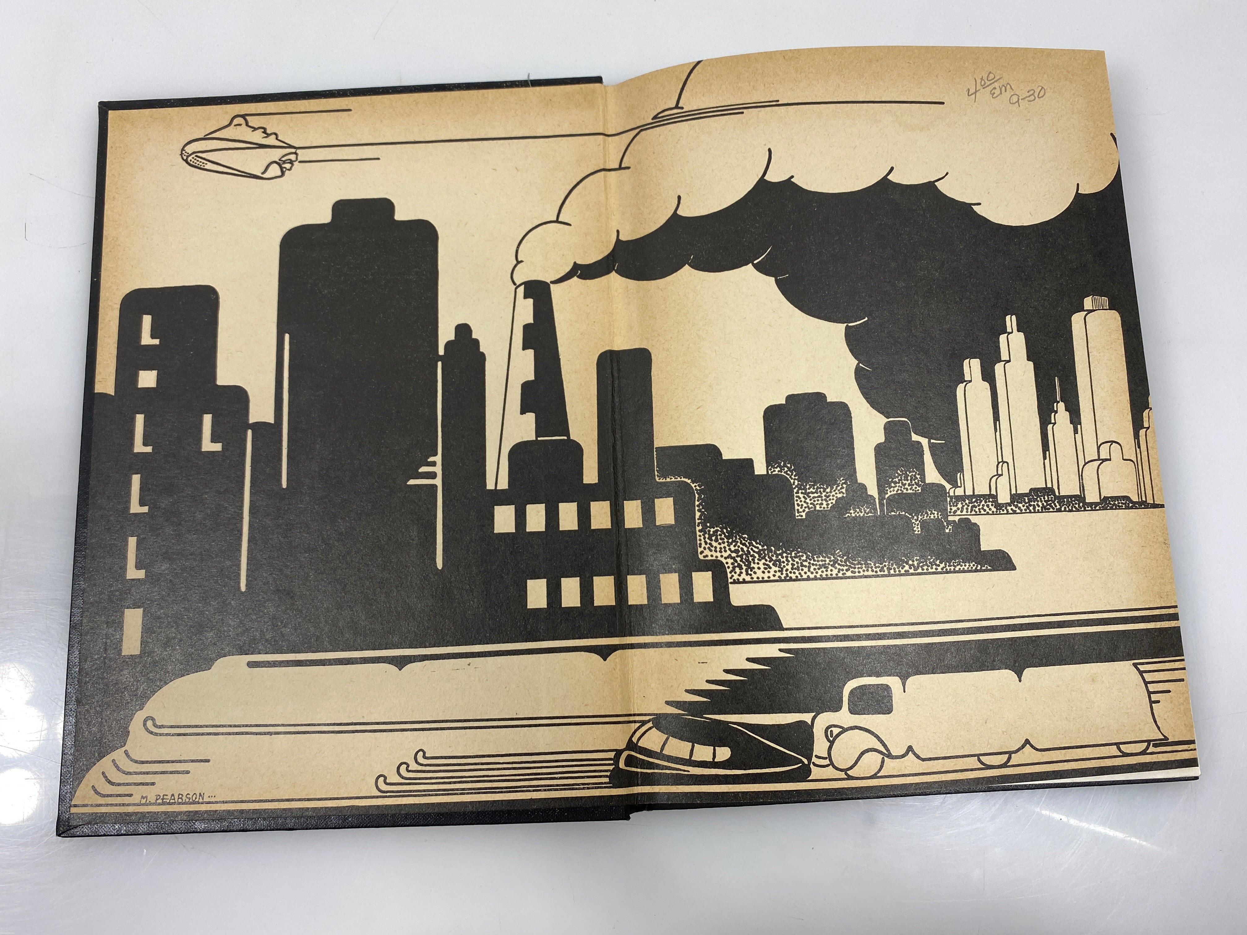 1944 "Lantern" Lansing Eastern High School Yearbook Michigan HC