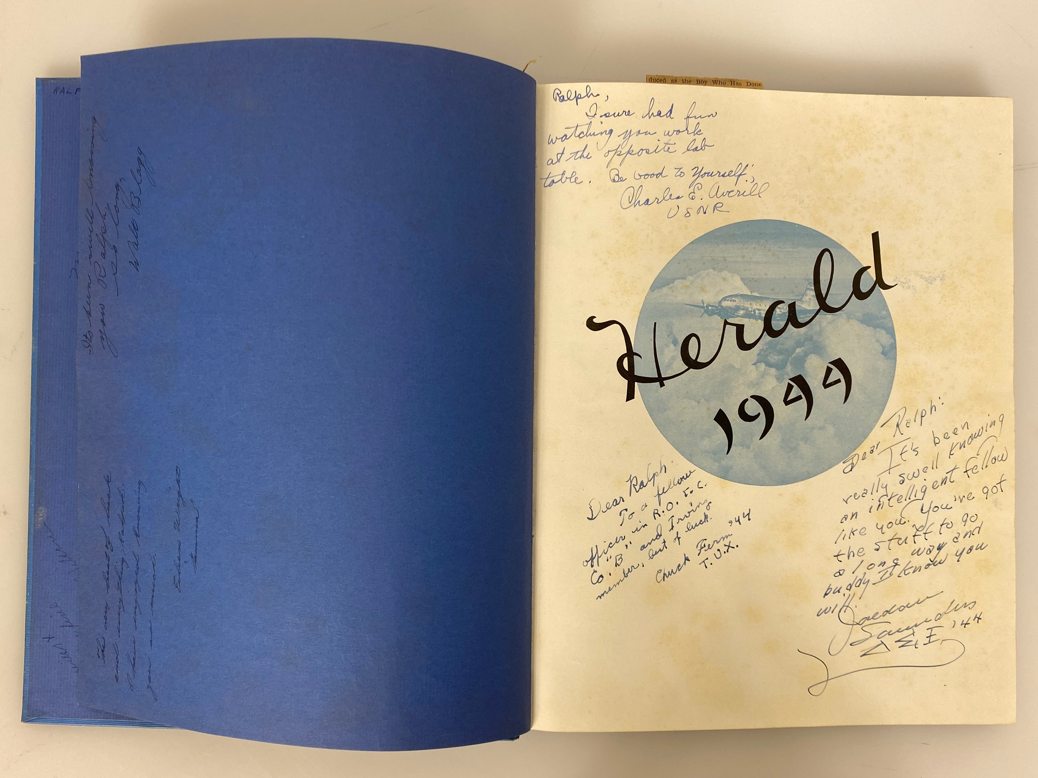 1944 Westport High School Yearbook Kansas City Missouri HC w Ephemera