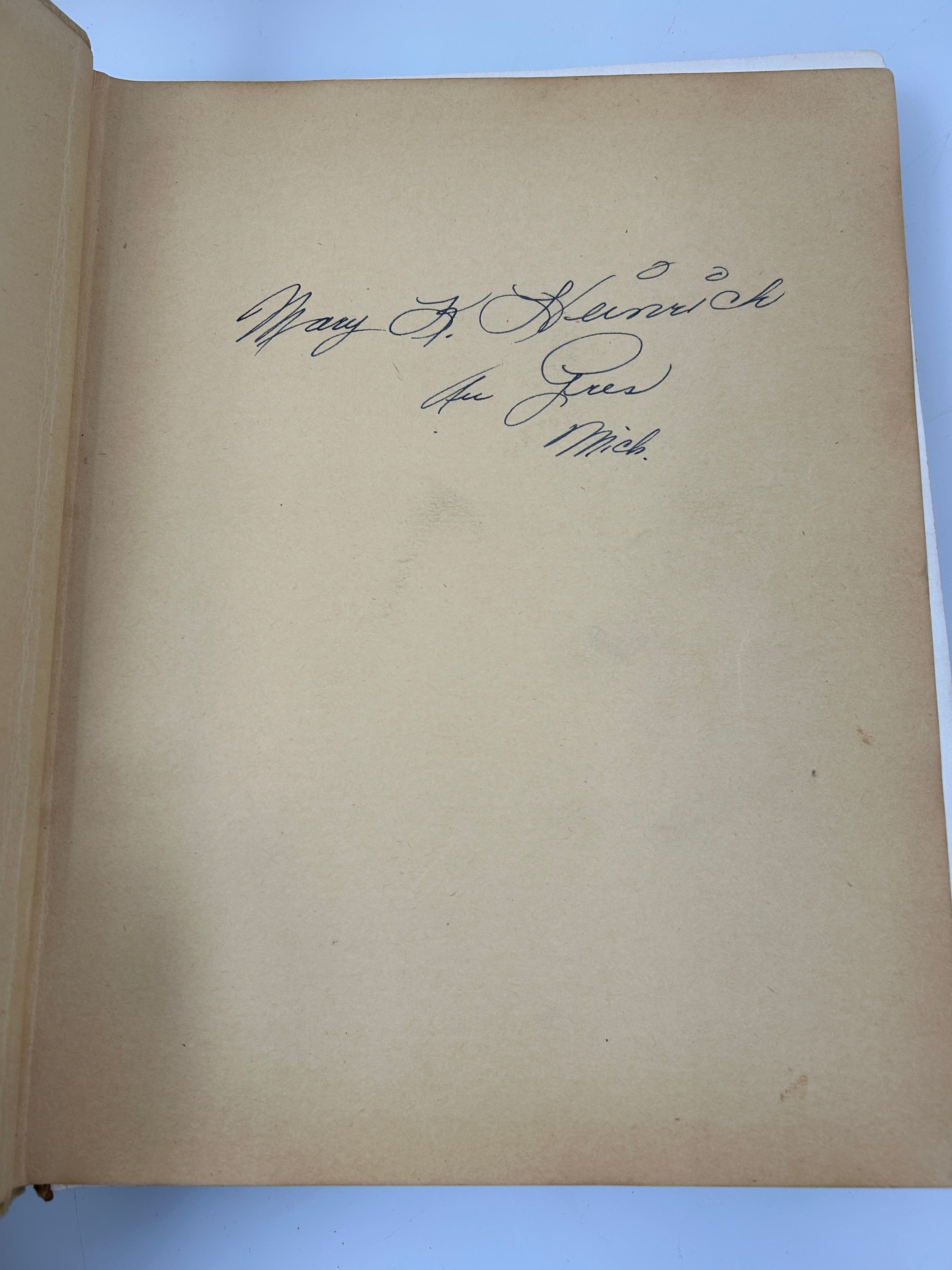 1946 "Wolverine" Michigan State College Yearbook  Separated Cover HC