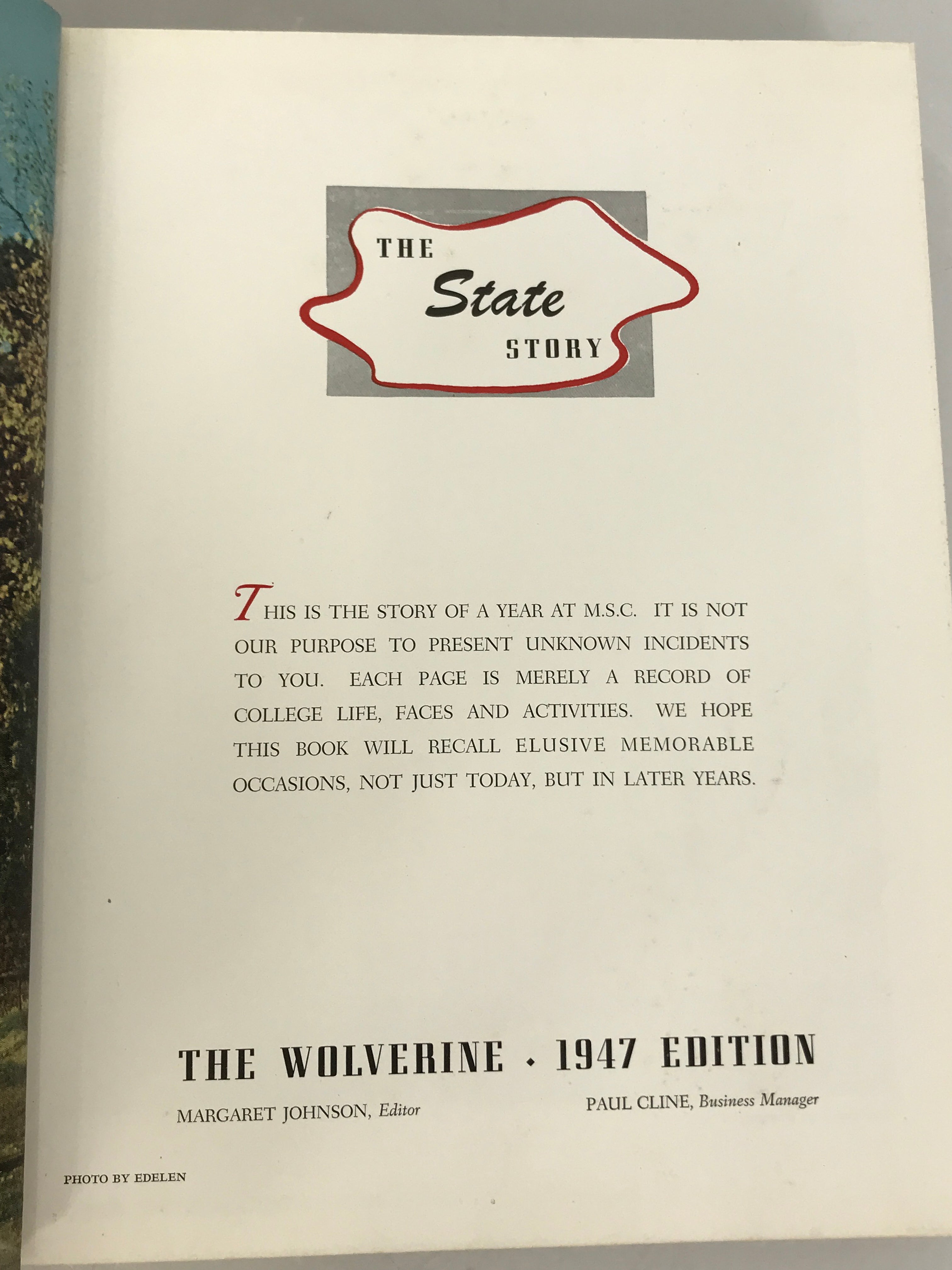 1947 Michigan State College Yearbook East Lansing Michigan HC