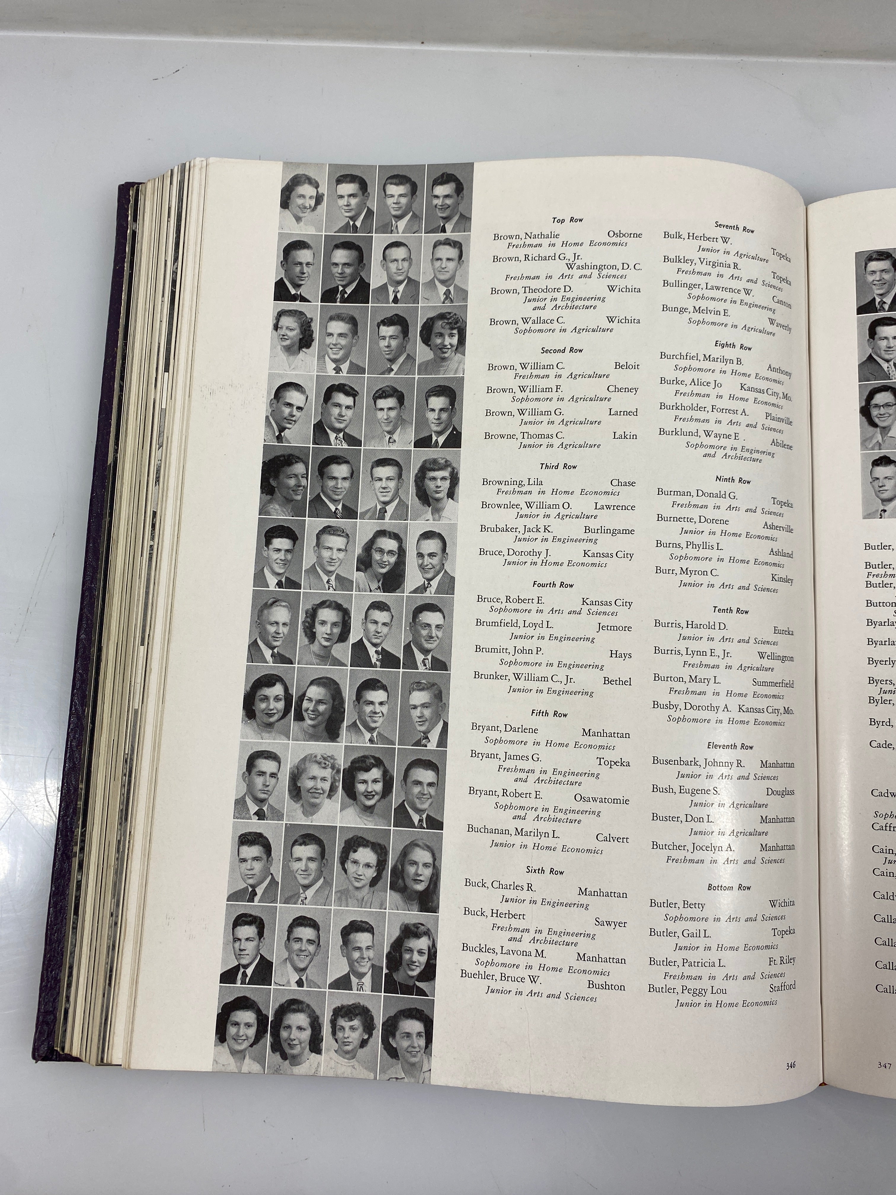 1949 Kansas State College Yearbook "The Royal Purple" HC