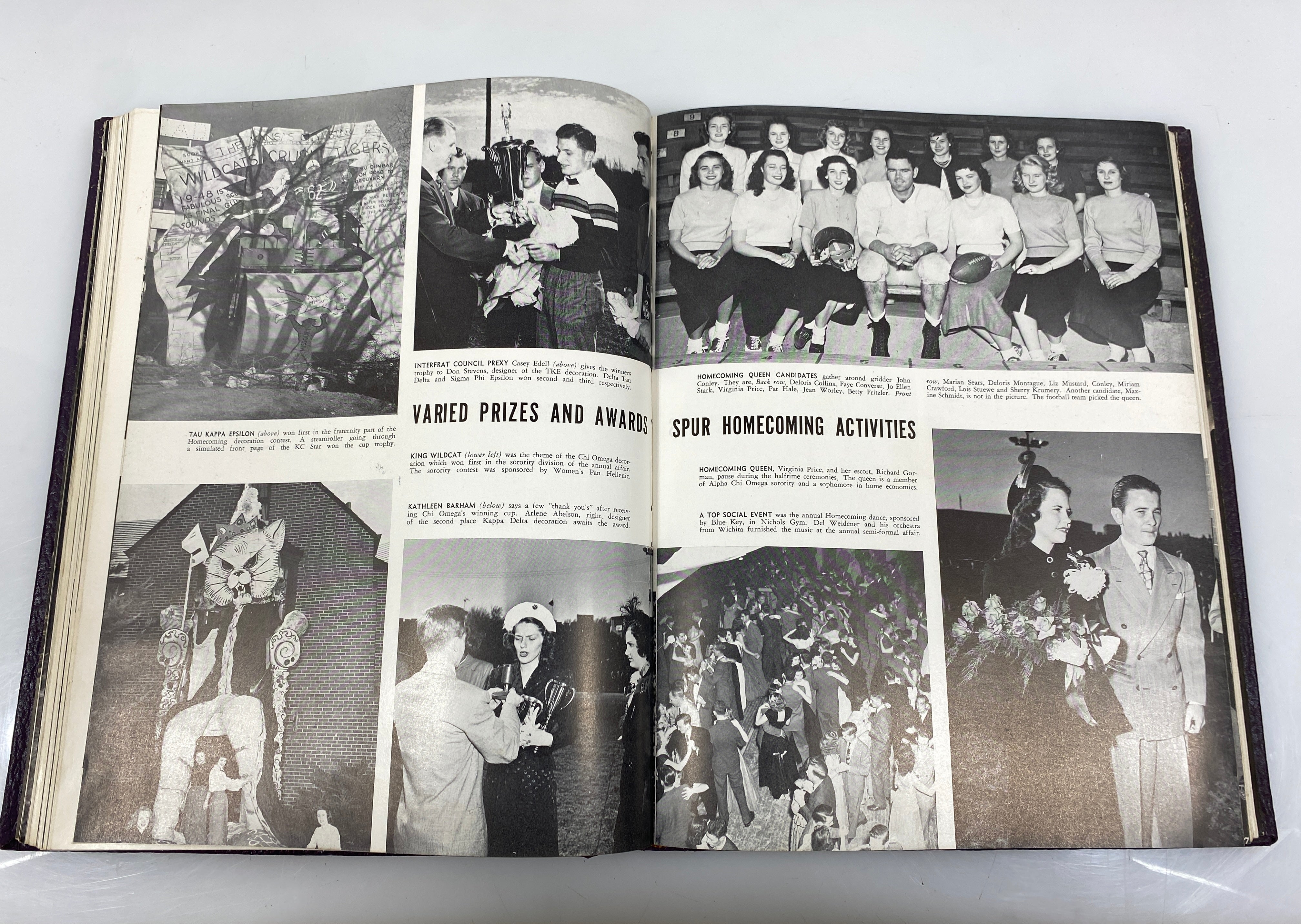 1949 Kansas State College Yearbook "The Royal Purple" HC