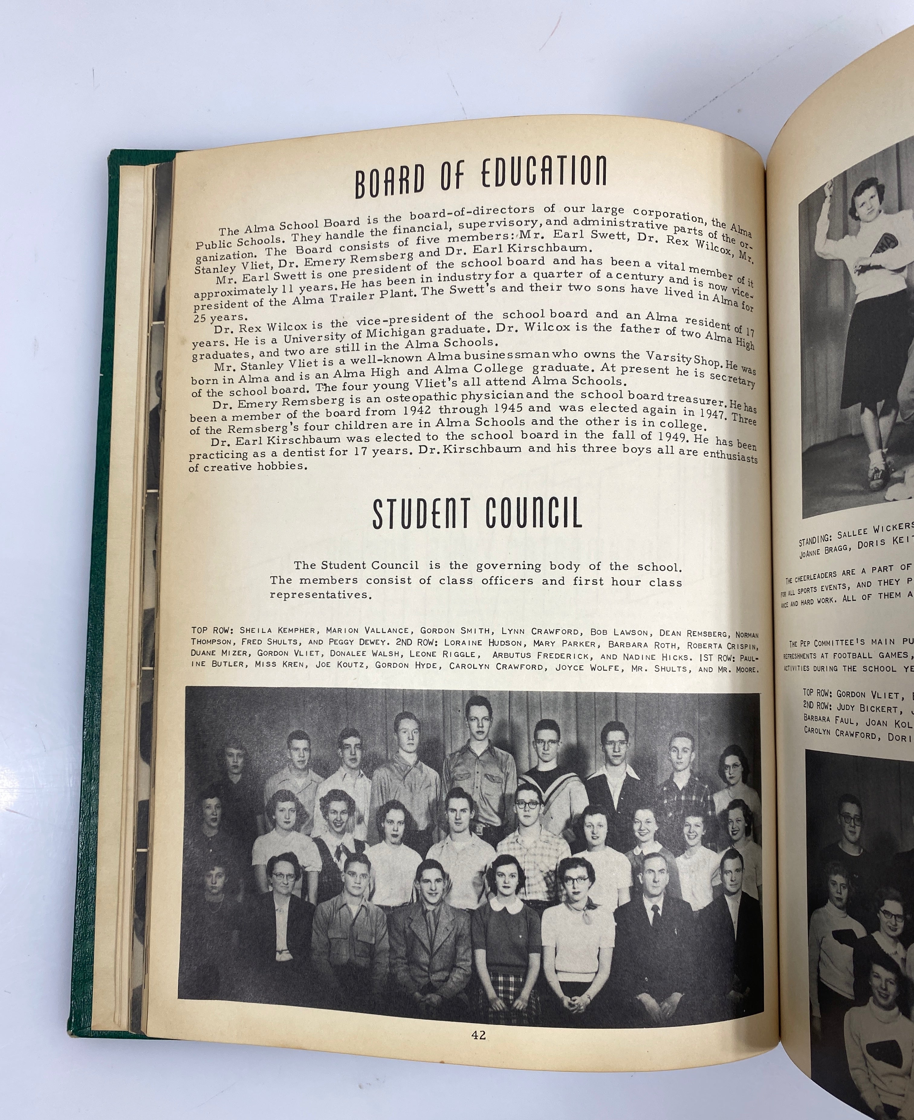1950 "Fifty Years of Progress" Alma Senior High School Yearbook Alma MI.