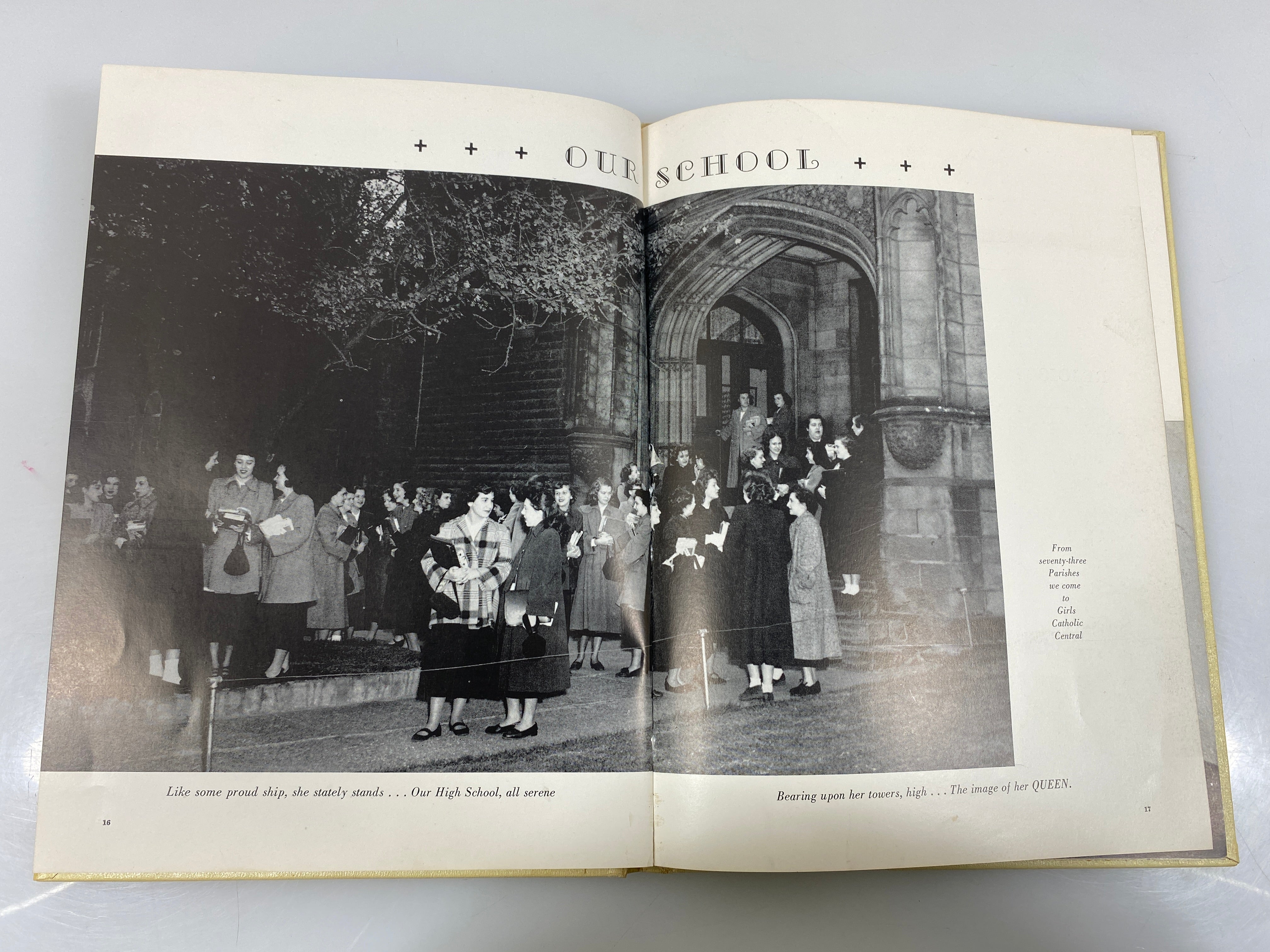1950 Girls Catholic Central Yearbook Detroit MI HC