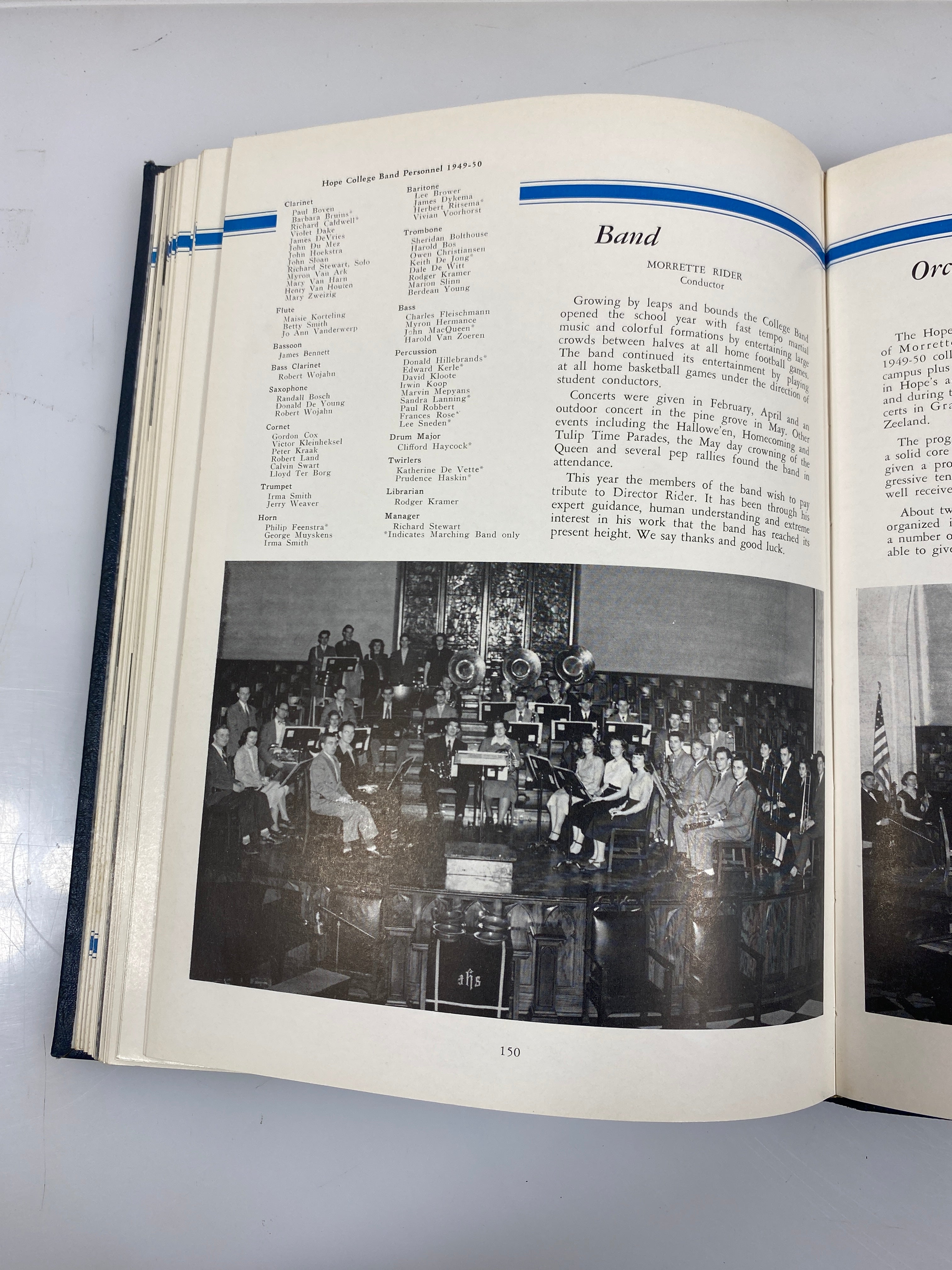 1950  "Milestone" Hope College Yearbook Holland Michigan HC