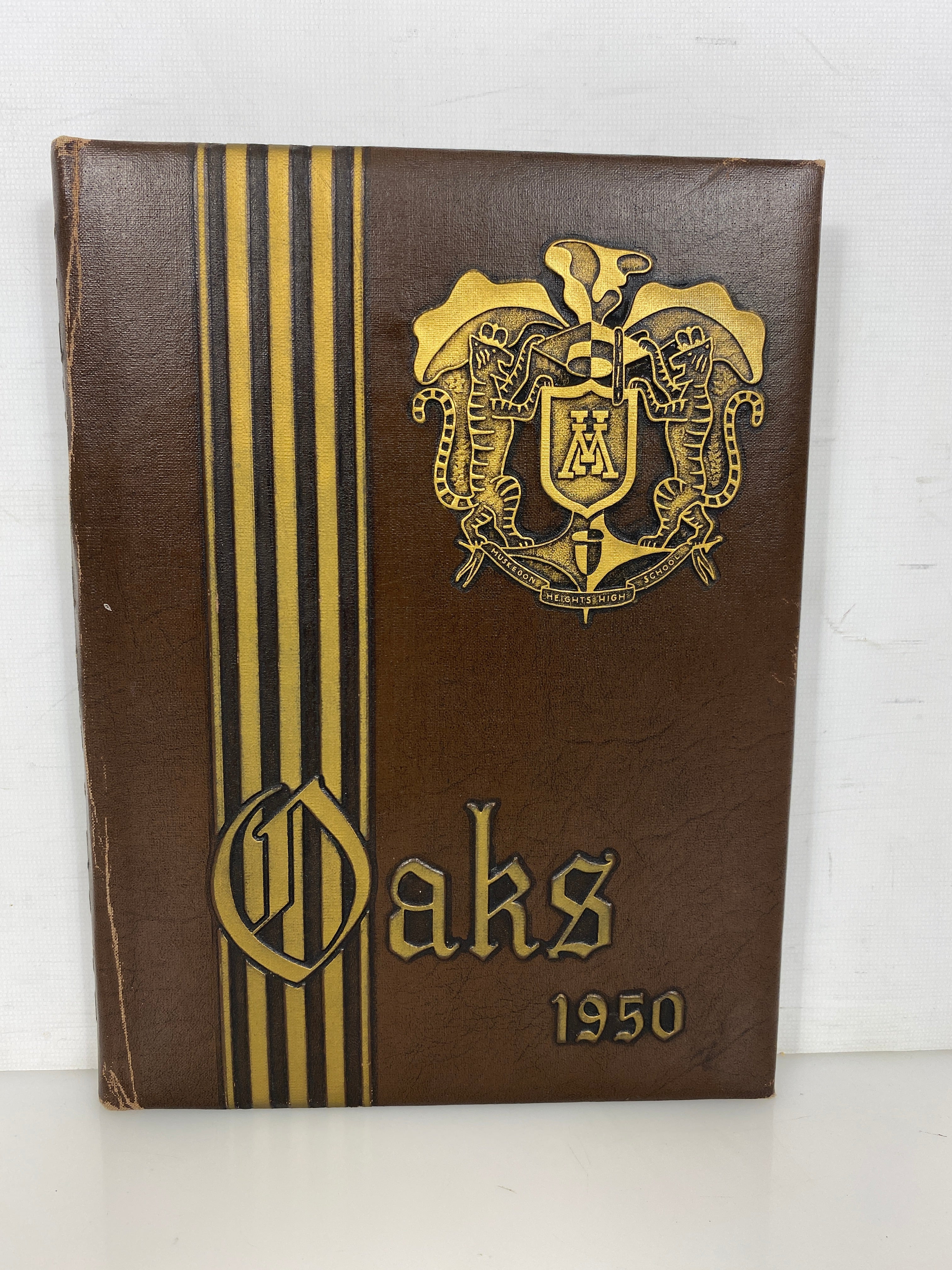 1950 Muskegon Heights High School Yearbook Michigan HC