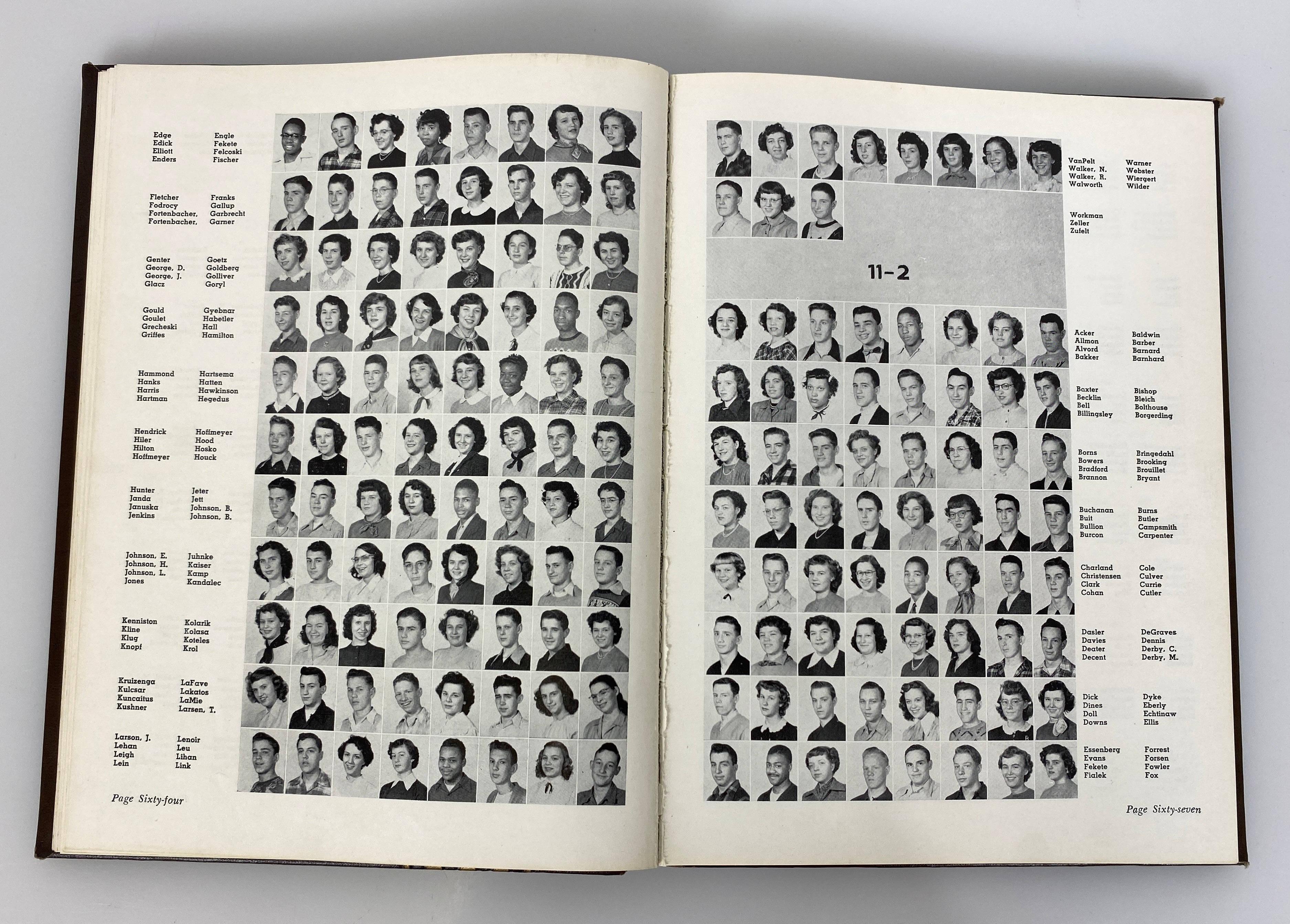 1950 Muskegon Heights High School Yearbook Michigan HC