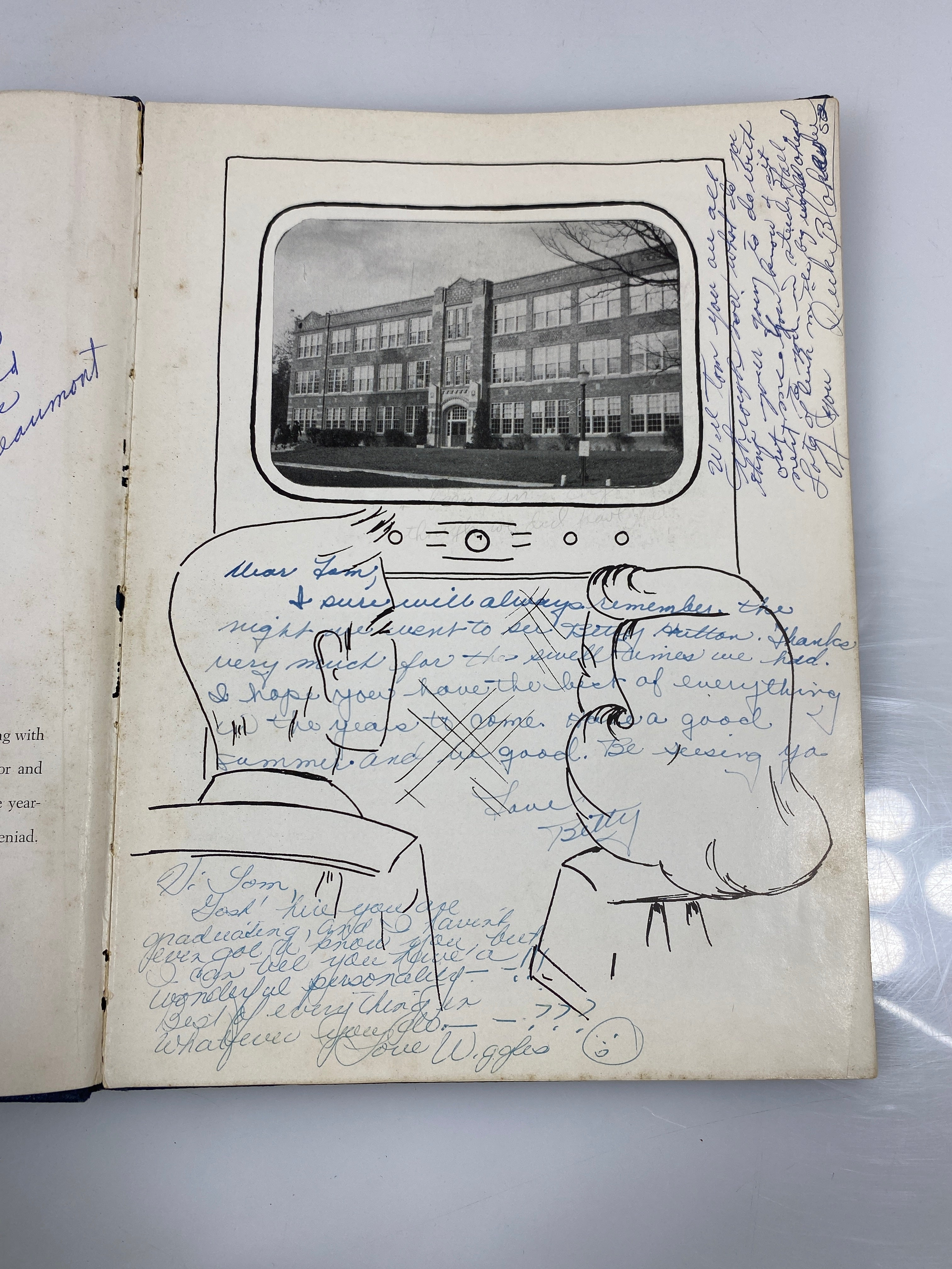 1951 "Ceniad" East Lansing High School Yearbook East Lansing, MI HC