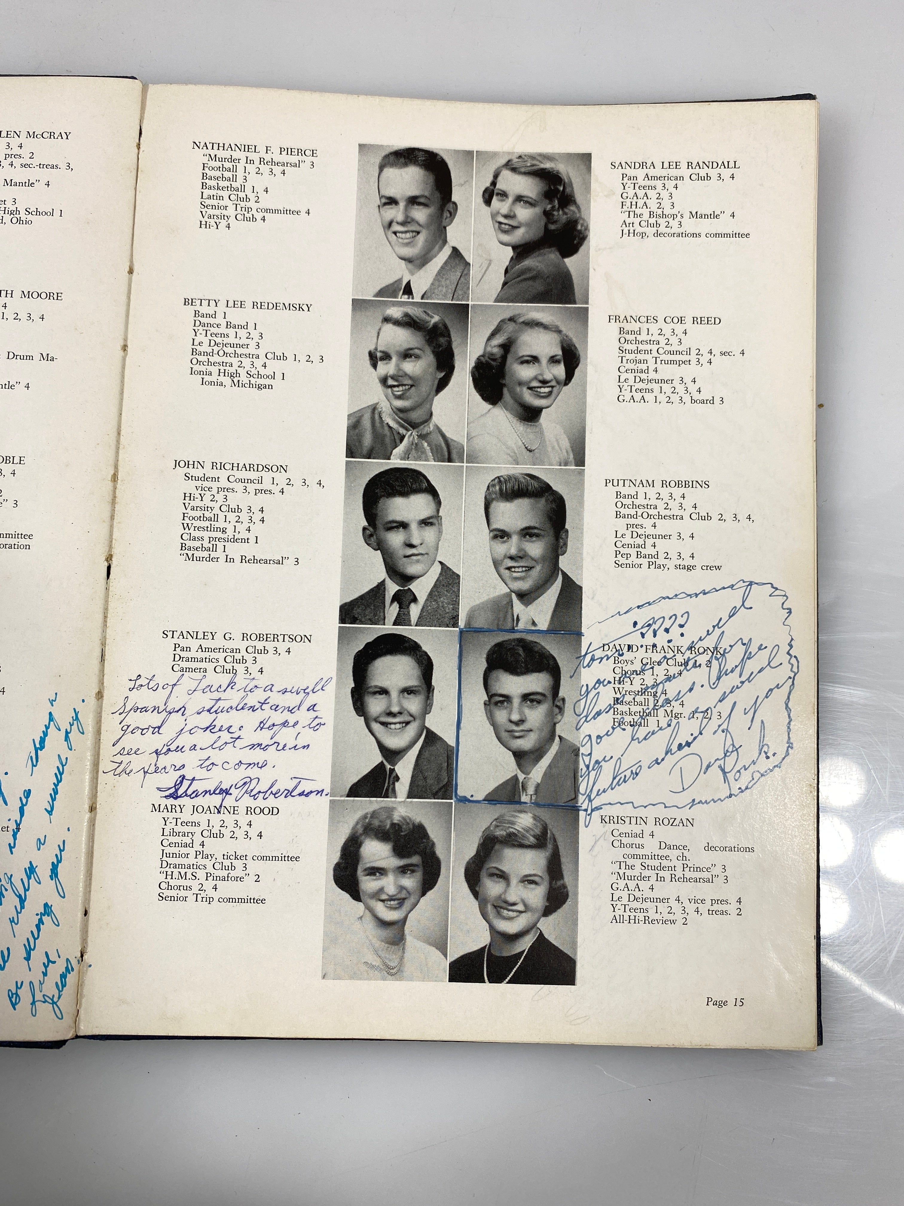 1951 "Ceniad" East Lansing High School Yearbook East Lansing, MI HC