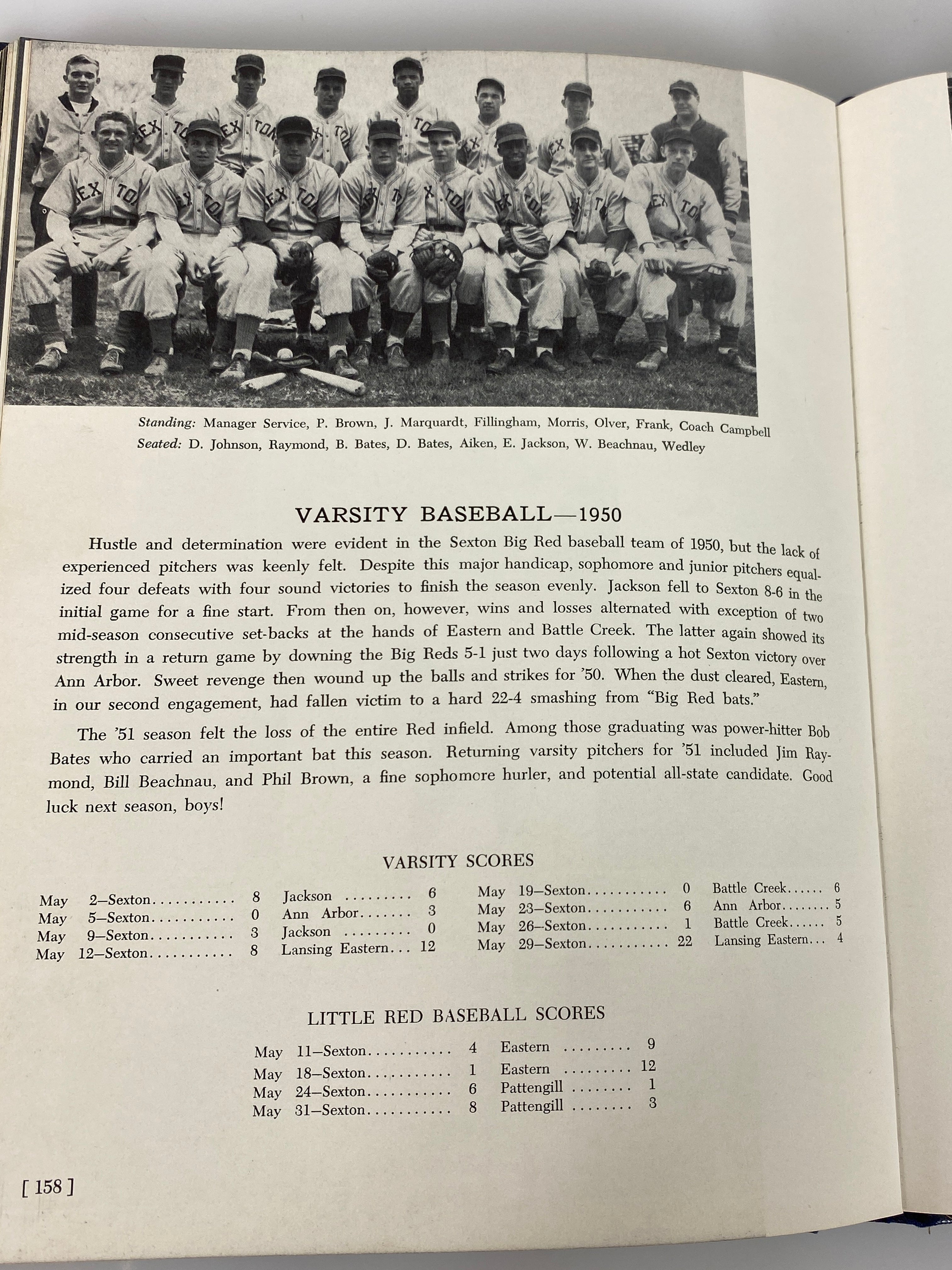 1951 J.W. Sexton High School Yearbook "Oracle" Lansing Michigan HC
