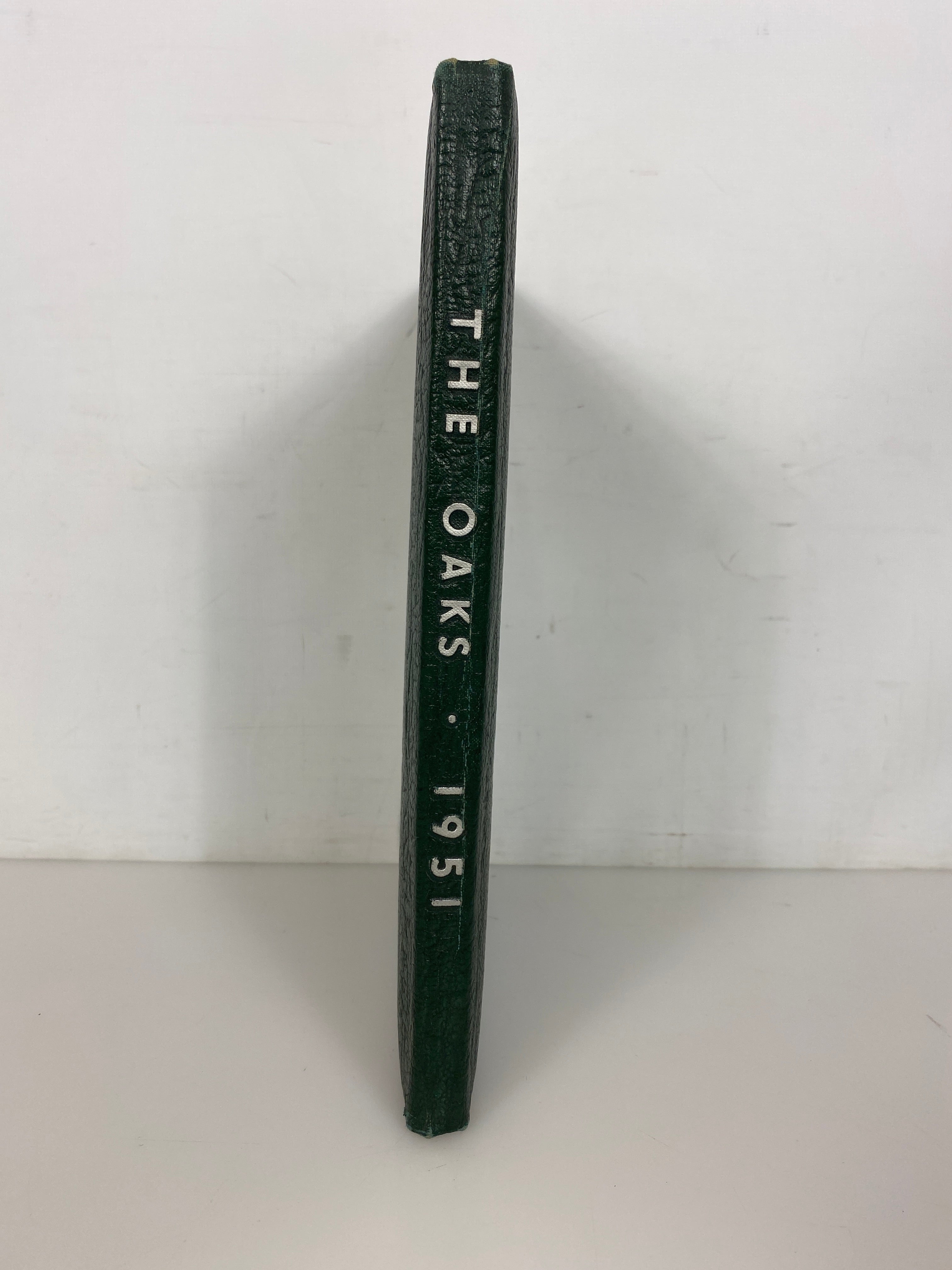 1951 Muskegon Heights High School Yearbook "The Oaks" HC
