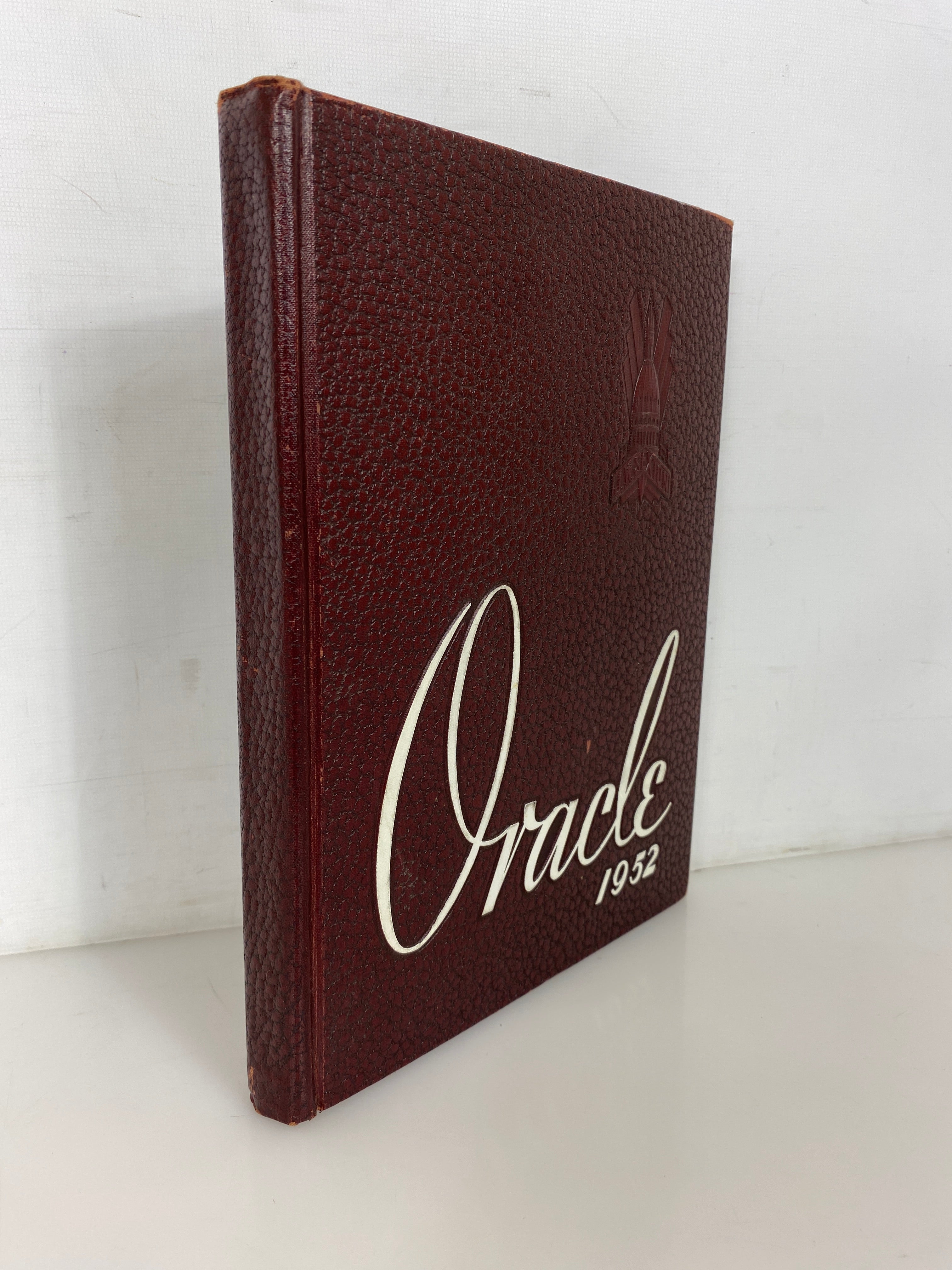 1952 J.W. Sexton High School Yearbook "The Oracle" w Ephemera Lansing MI HC