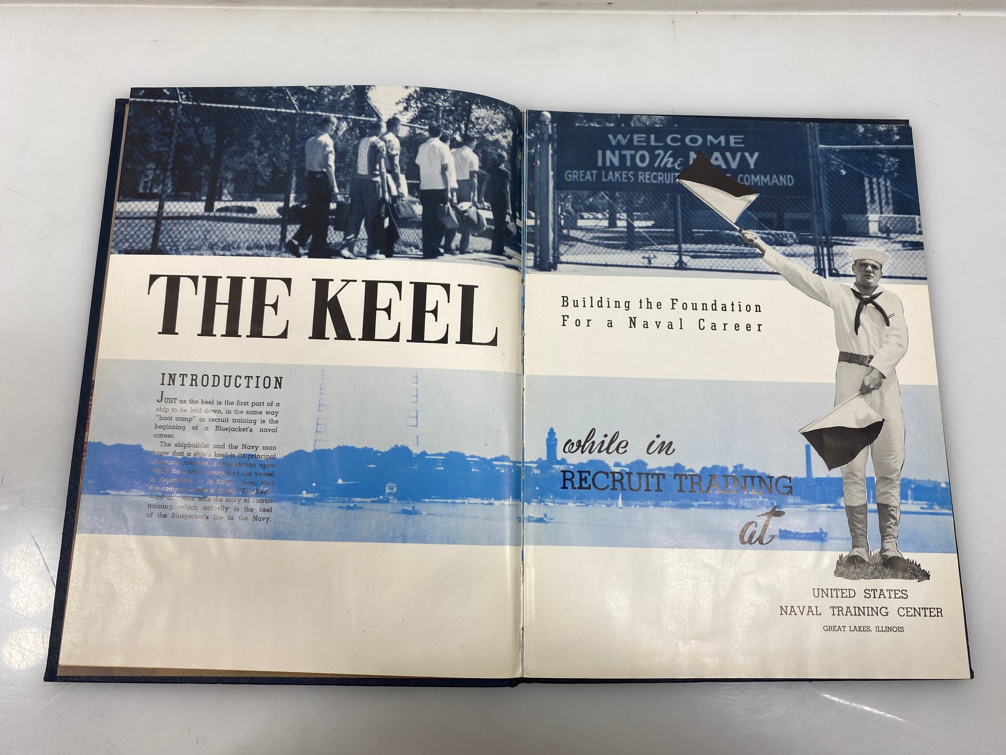 1952 "The Keel" Yearbook United States Naval Training Center HC