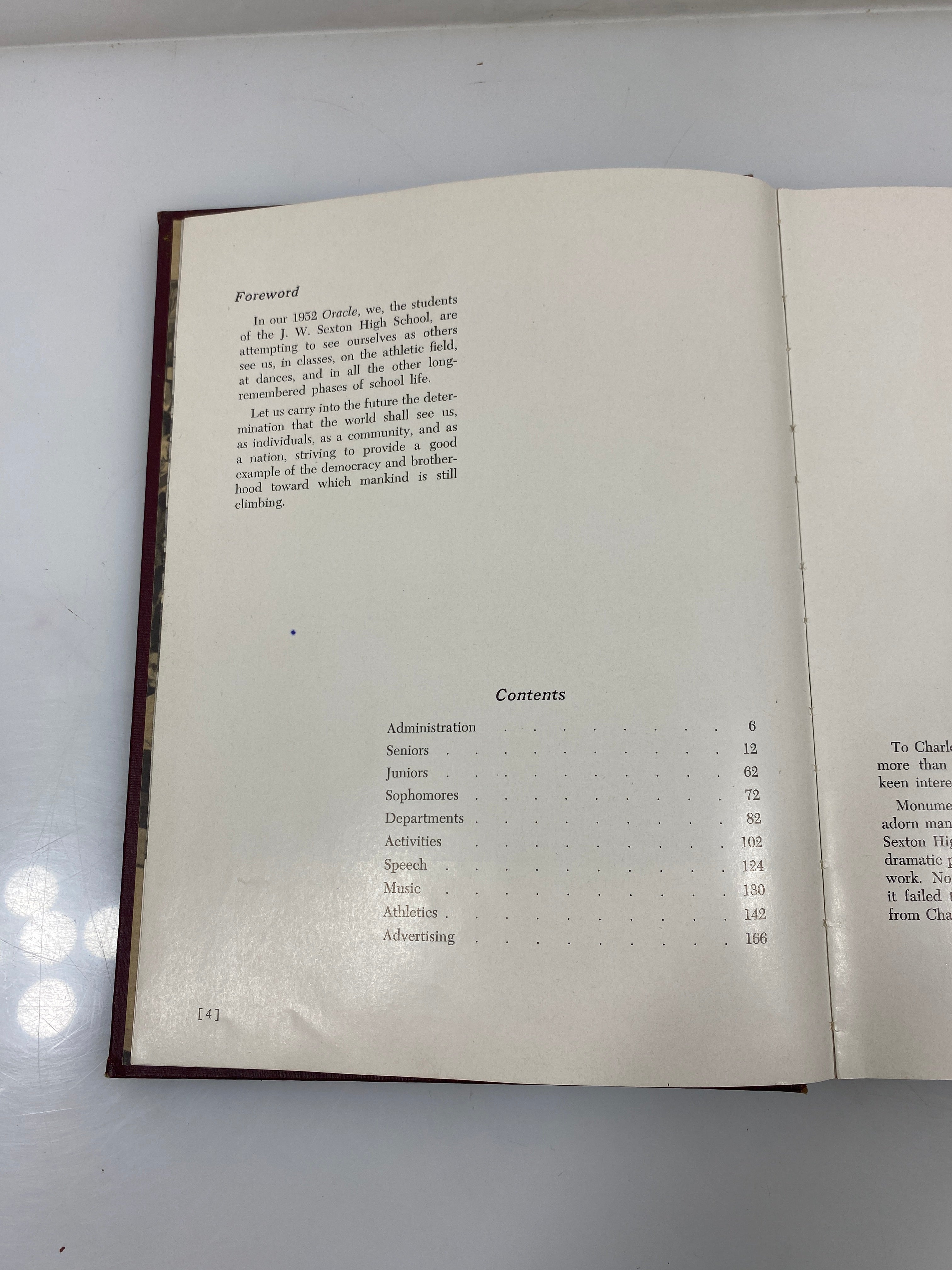1952'Oracle' Central High School Yearbook Lansing Michigan HC
