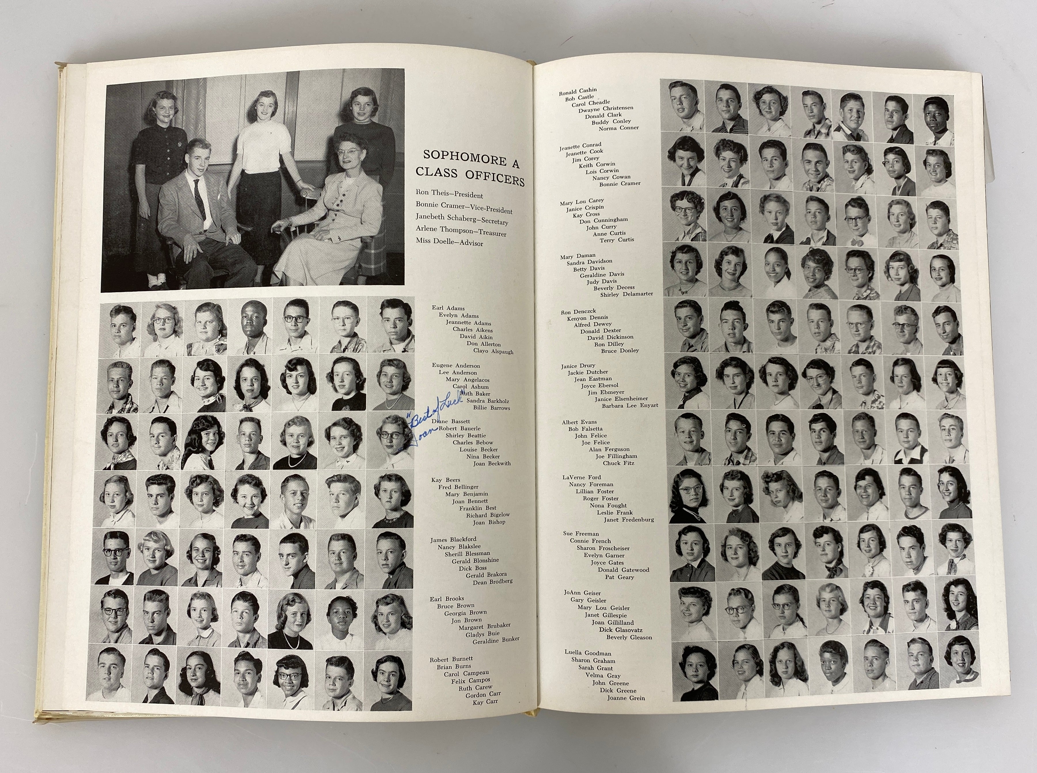 1953 J.W. Sexton High School Yearbook "The Oracle" Lansing MI w Ephemera HC