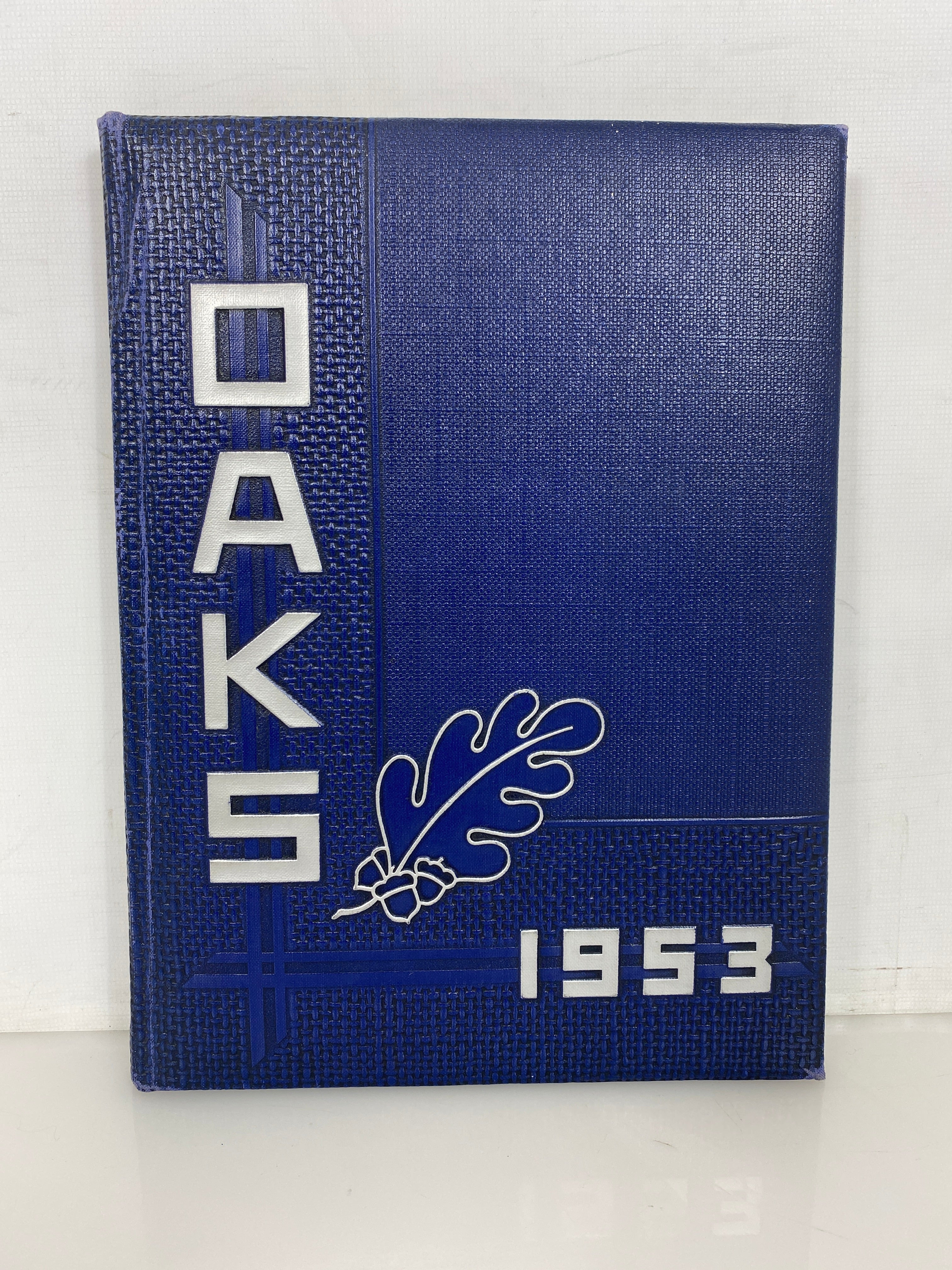 1953 Muskegon Heights High School Yearbook "Oaks" HC