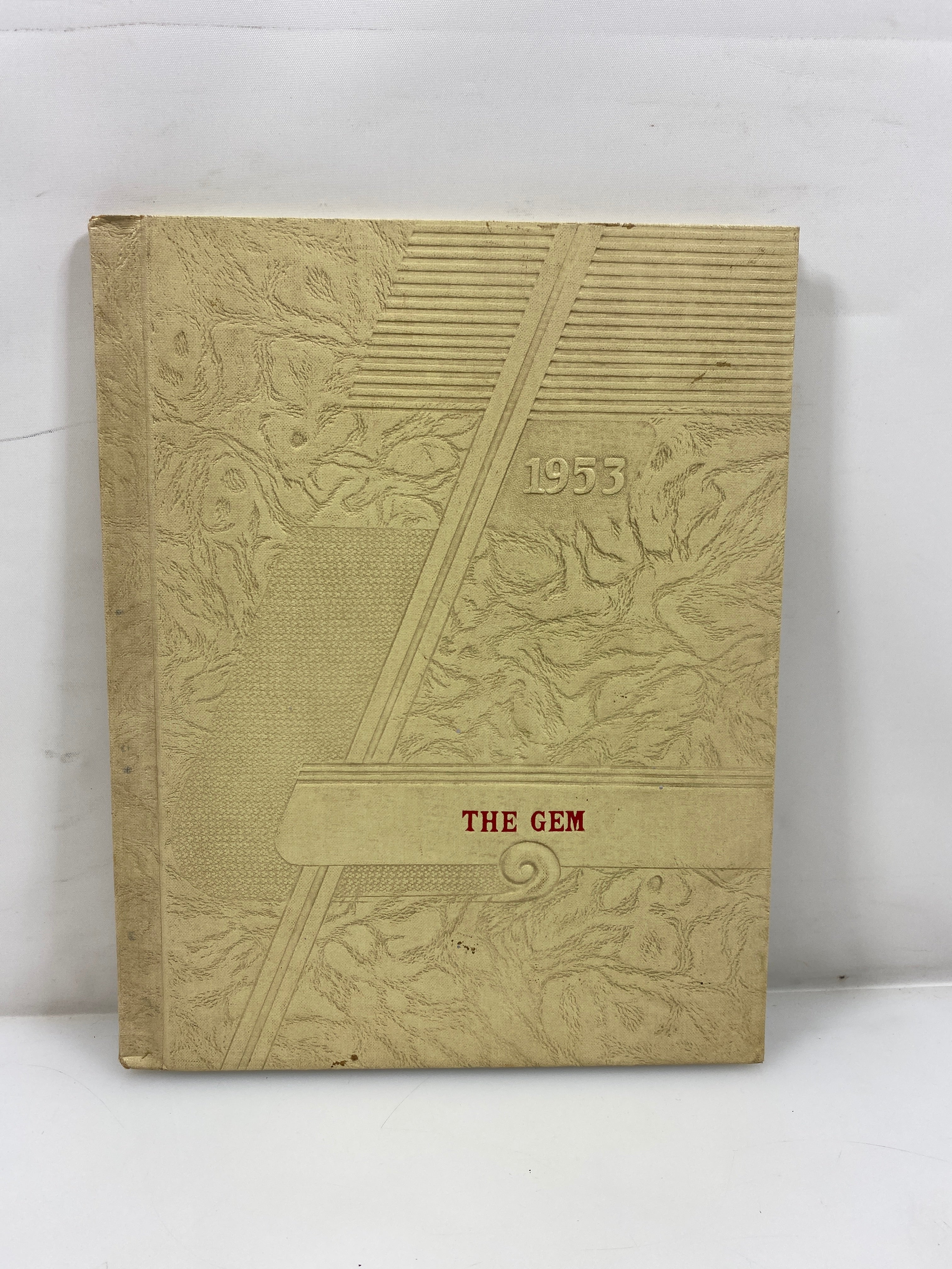 1953 "The Gem" Dimondale Schools Yearbook Dimondale, MI HC