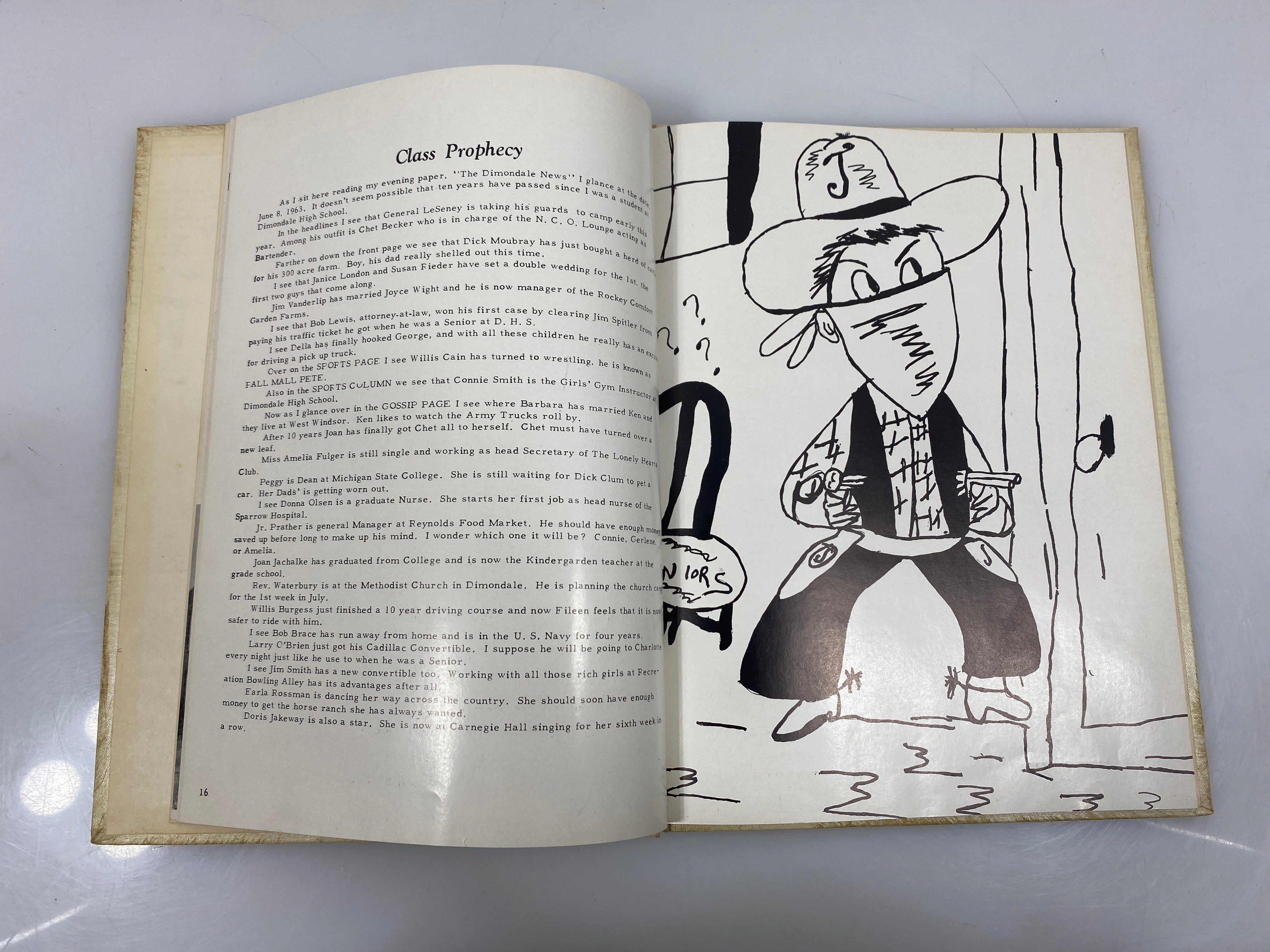 1953 "The Gem" Dimondale Schools Yearbook Dimondale, MI HC