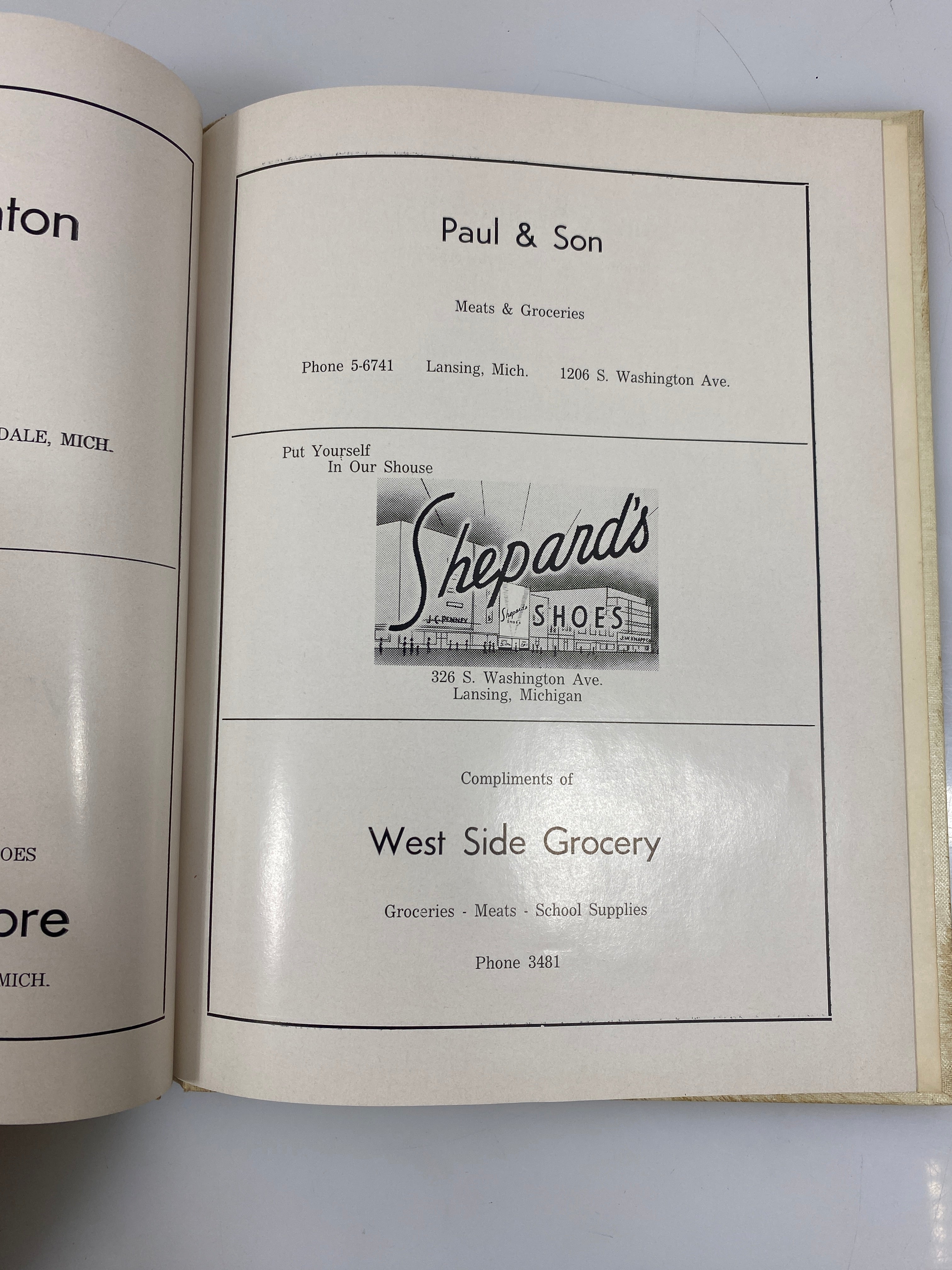 1953 "The Gem" Dimondale Schools Yearbook Dimondale, MI HC