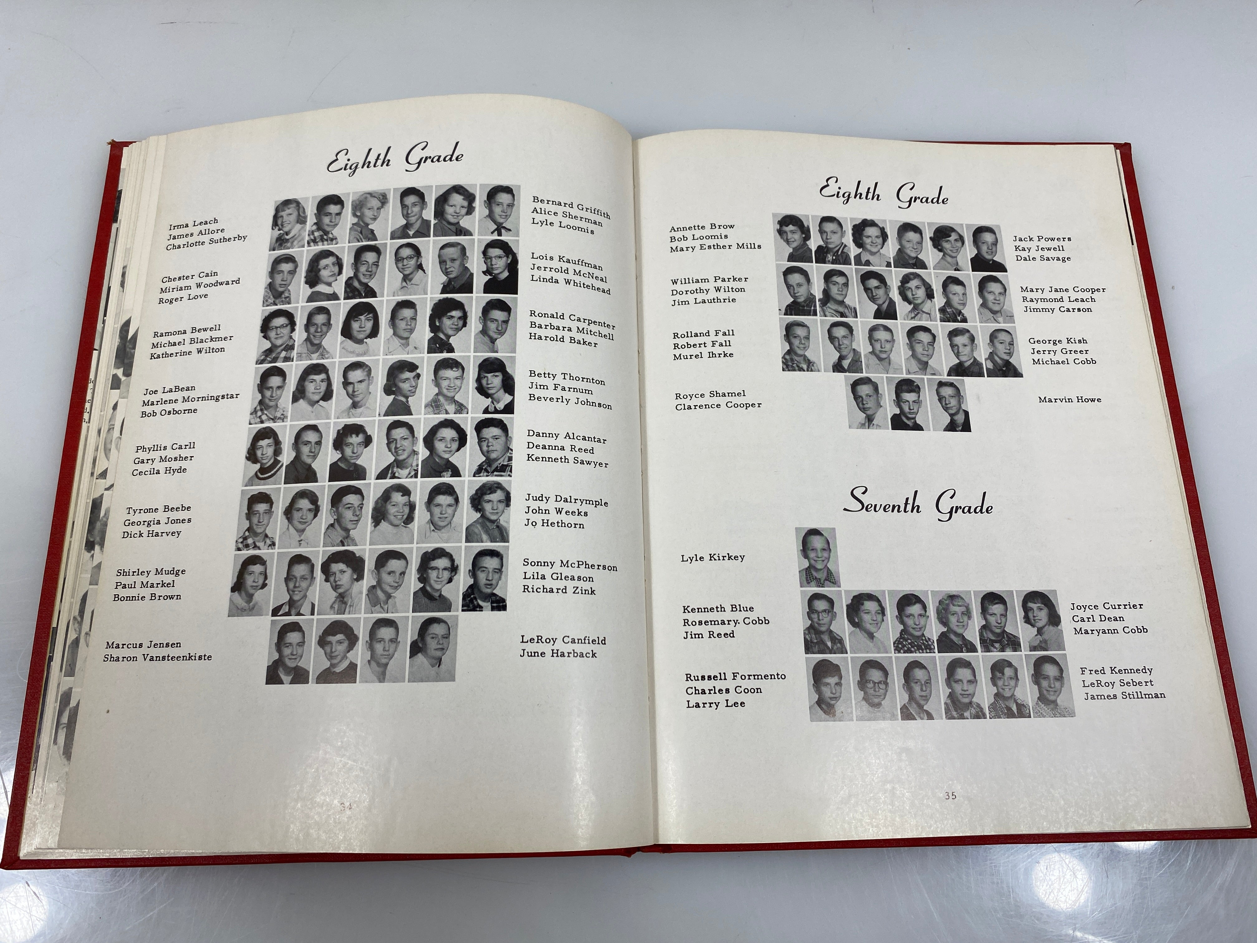 1954 "The Cardinal" Millington High School Yearbook Millington MI HC