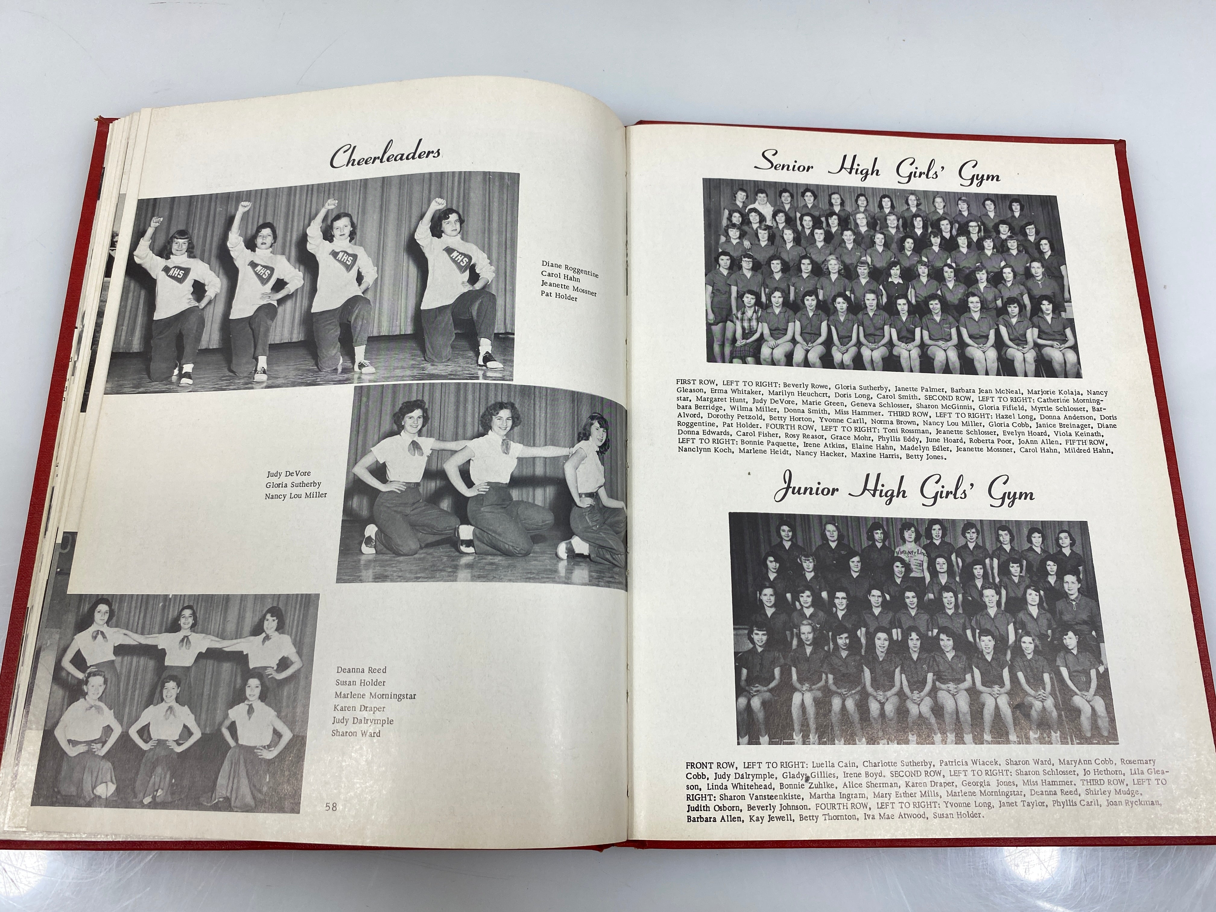 1954 "The Cardinal" Millington High School Yearbook Millington MI HC