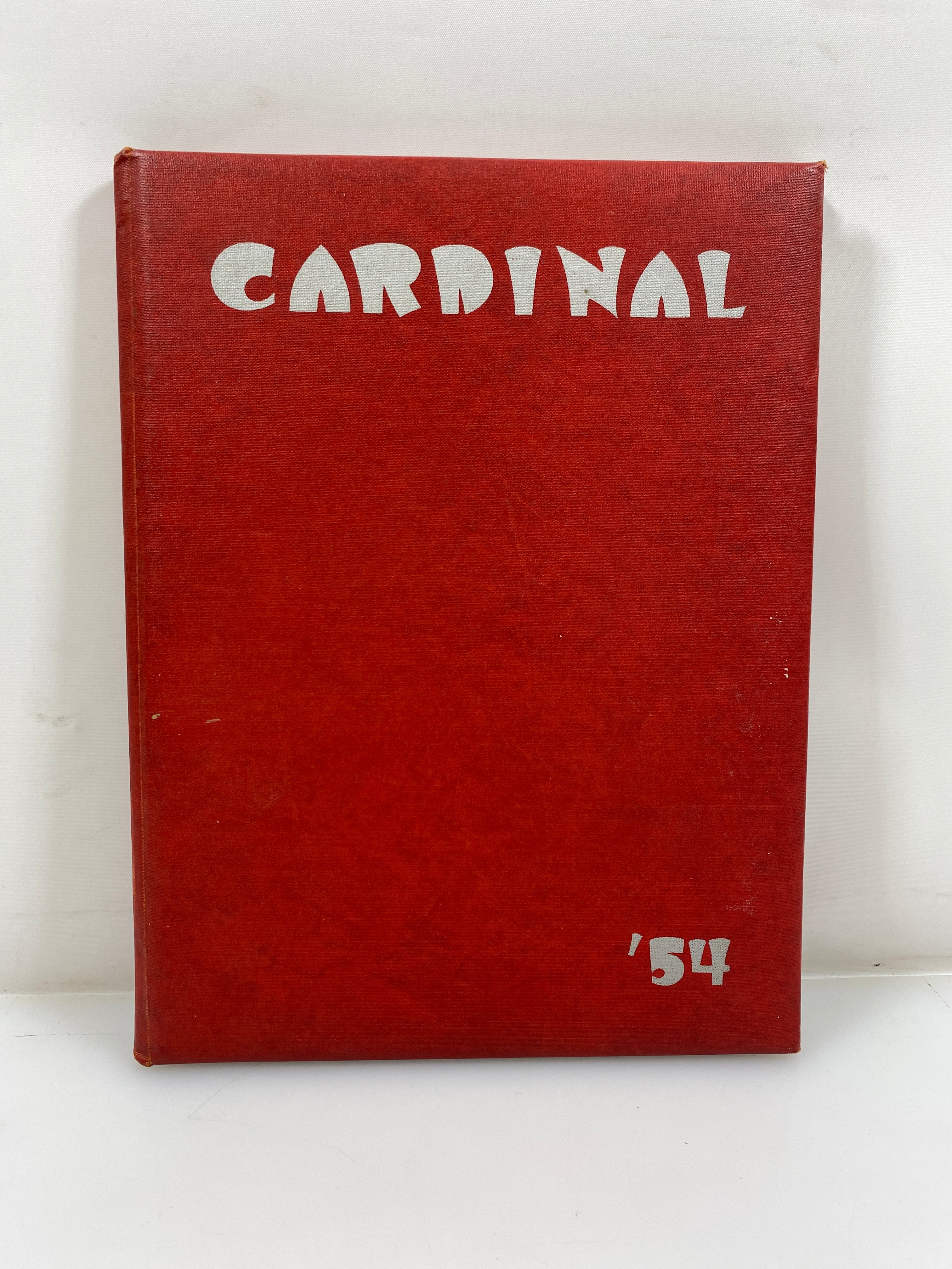 1954 "The Cardinal" Millington High School Yearbook Millington MI HC
