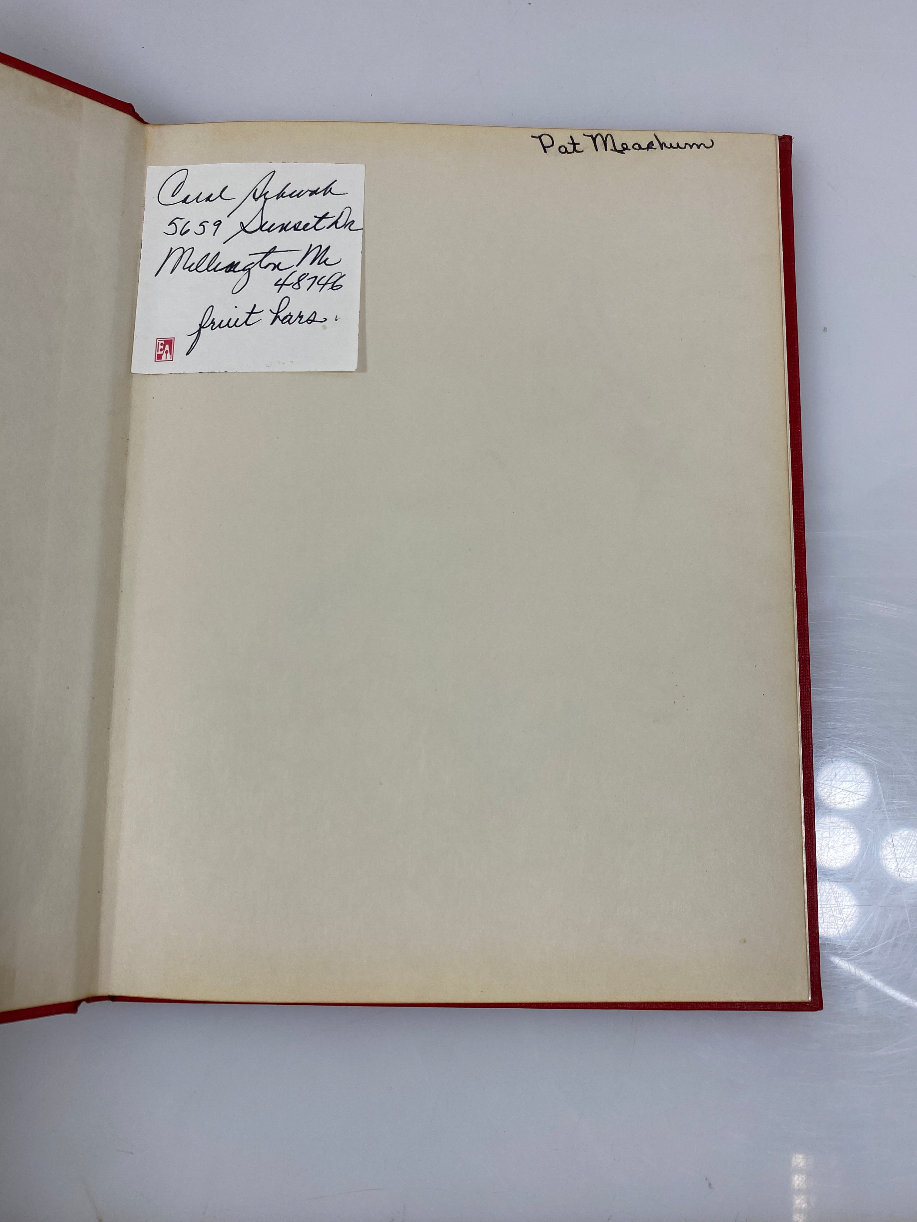 1954 "The Cardinal" Millington High School Yearbook Millington MI HC