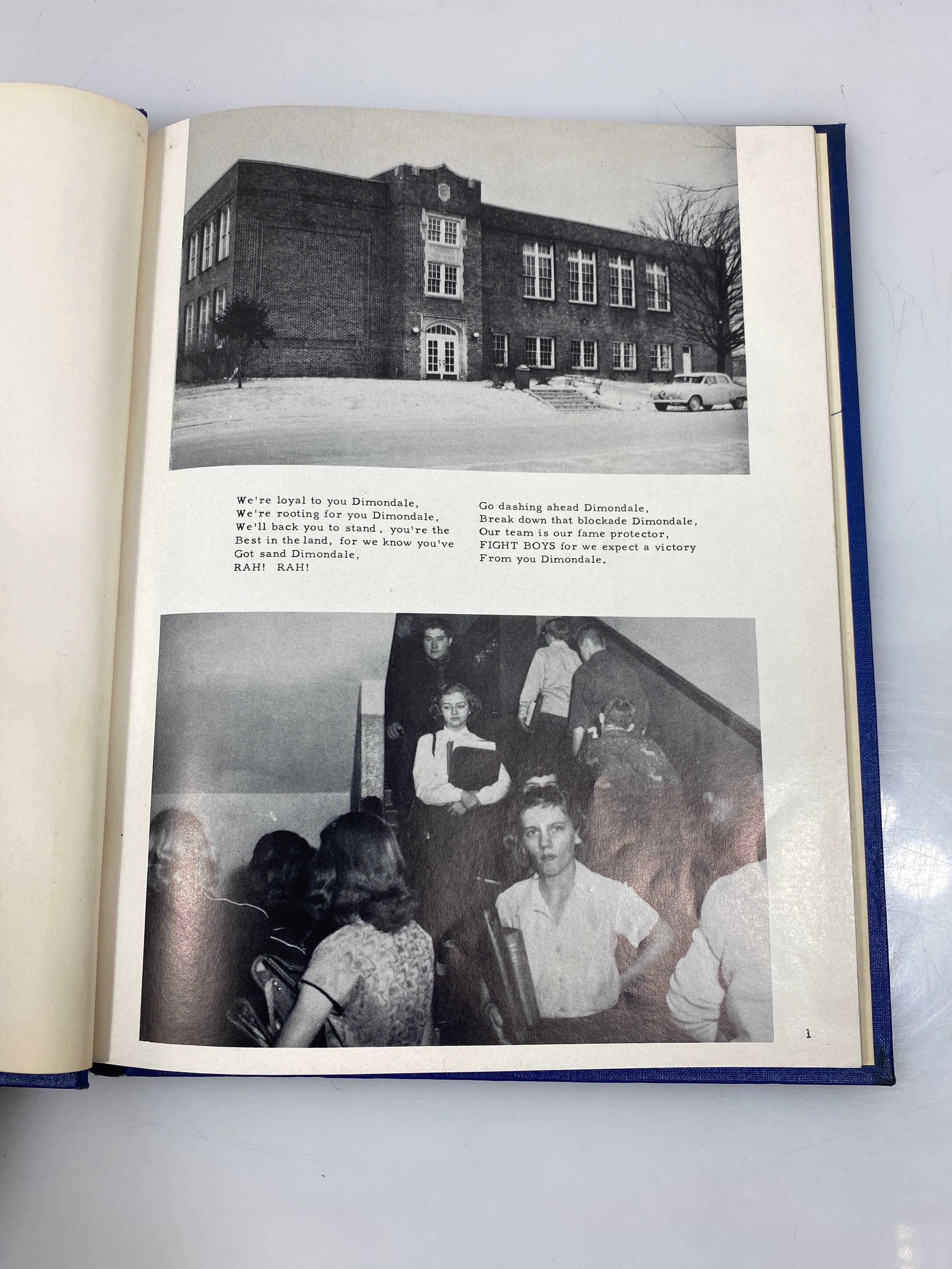 1954 "The Gem" Dimondale Schools Yearbook Dimondale, MI HC