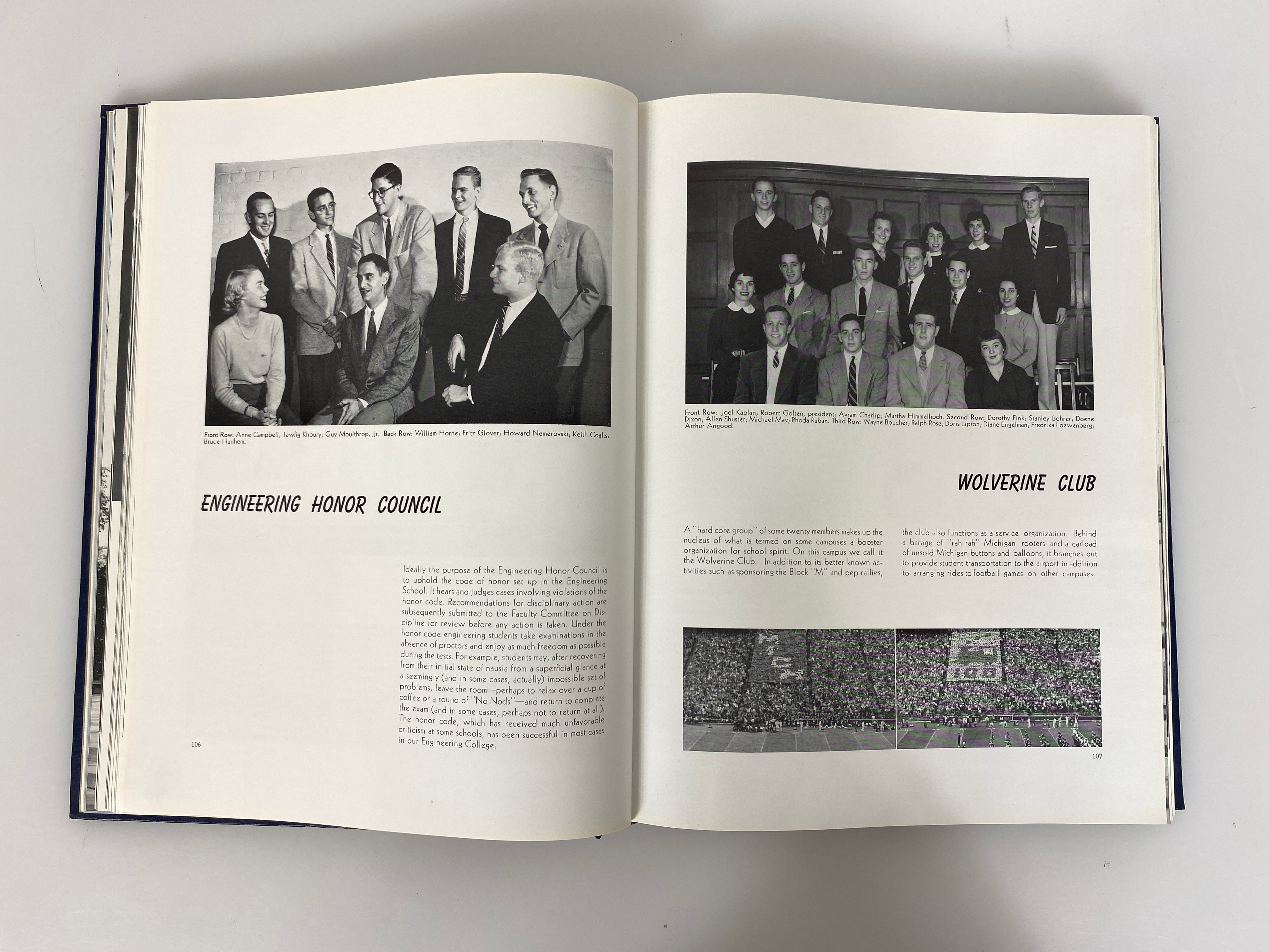 1954 University of Michigan Yearbook "Michiganensian" HC
