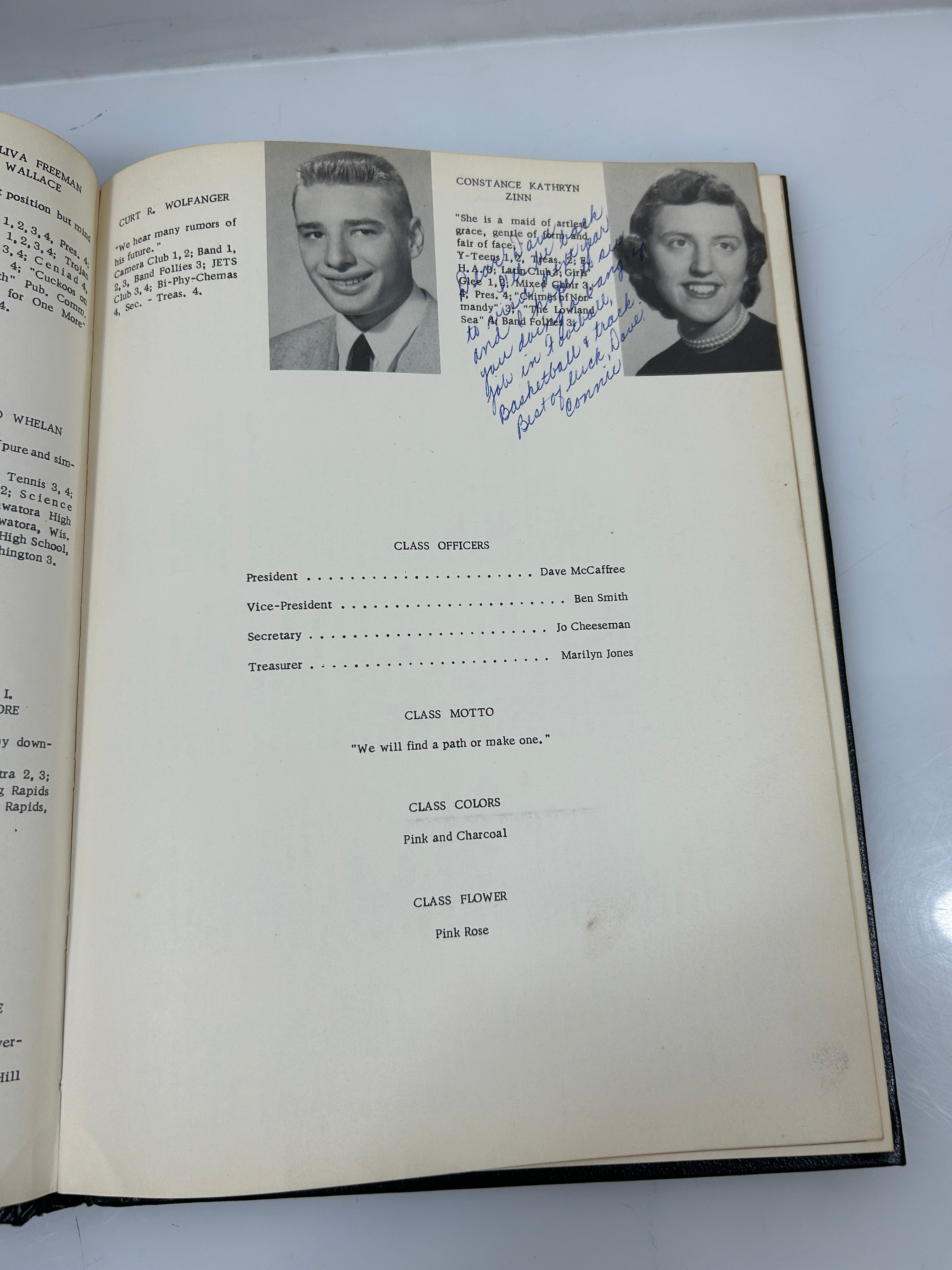 1955  "Ceniad"  East Lansing High School Yearbook HC