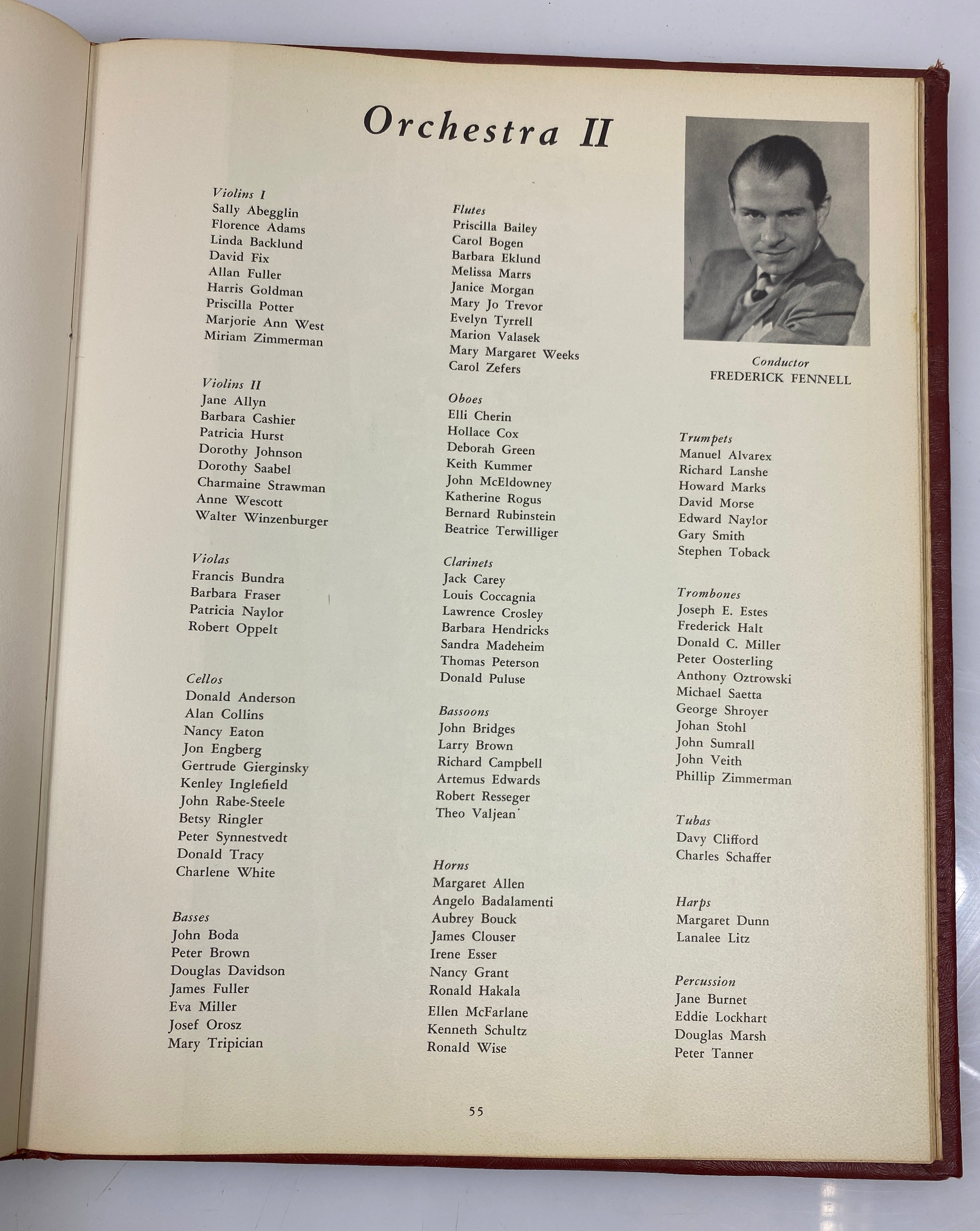 1955 Eastman School of Music/University of Rochester Yearbook "The Score" HC