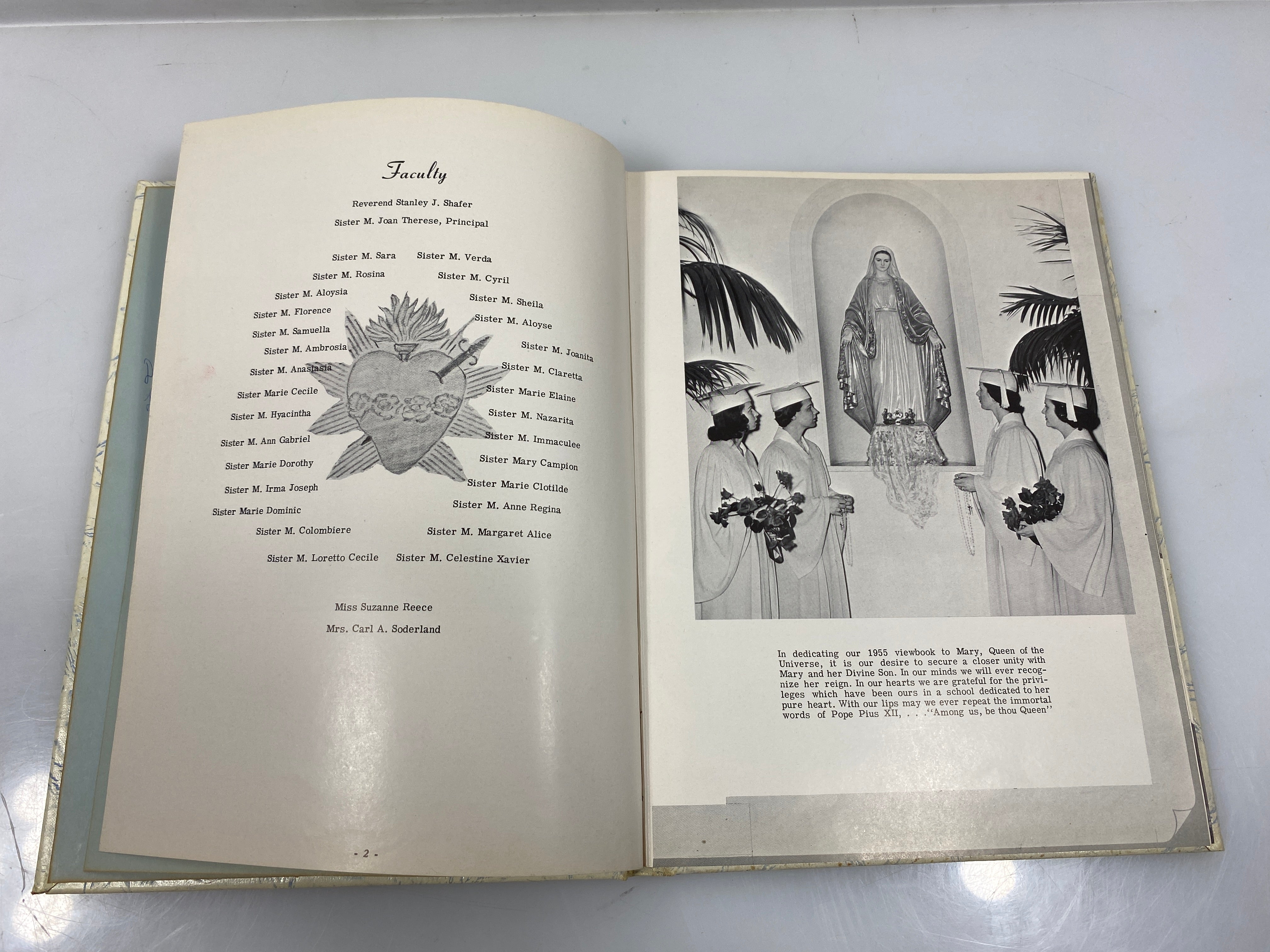 1955 Immaculata High School Yearbook Detroit, MI HC