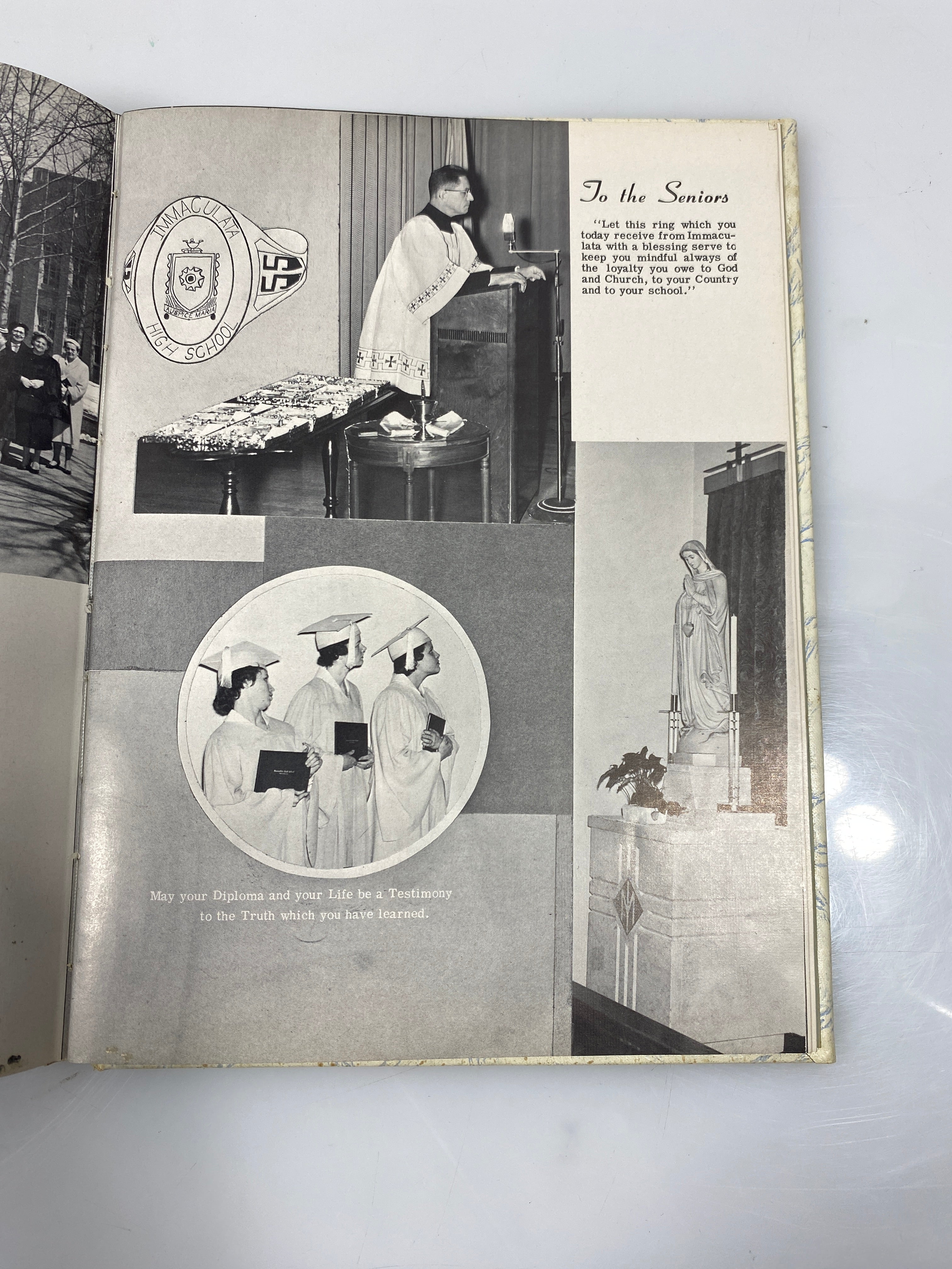 1955 Immaculata High School Yearbook Detroit, MI HC
