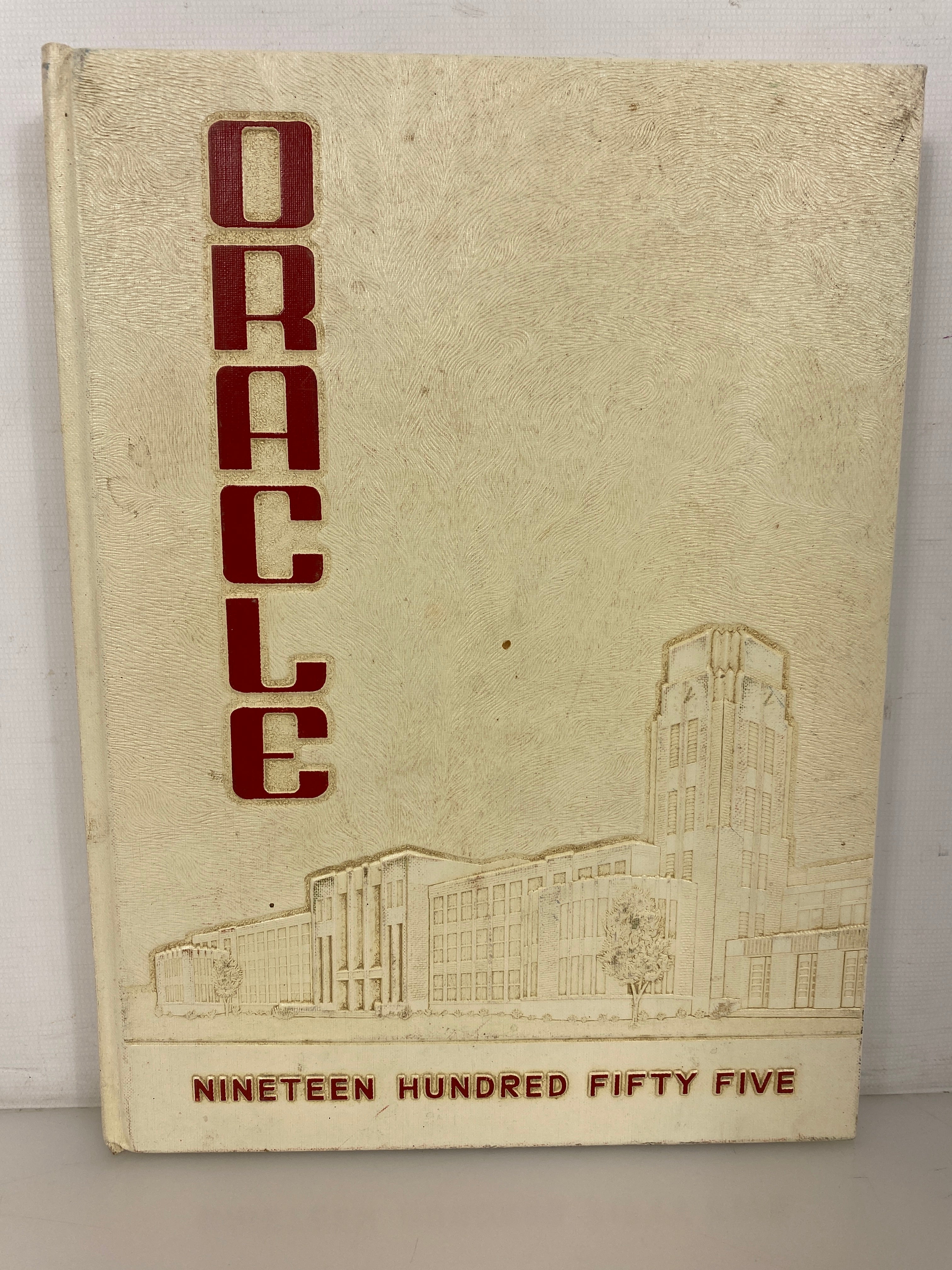 1955 J.W. Sexton High School "Oracle" Yearbook Lansing Michigan HC