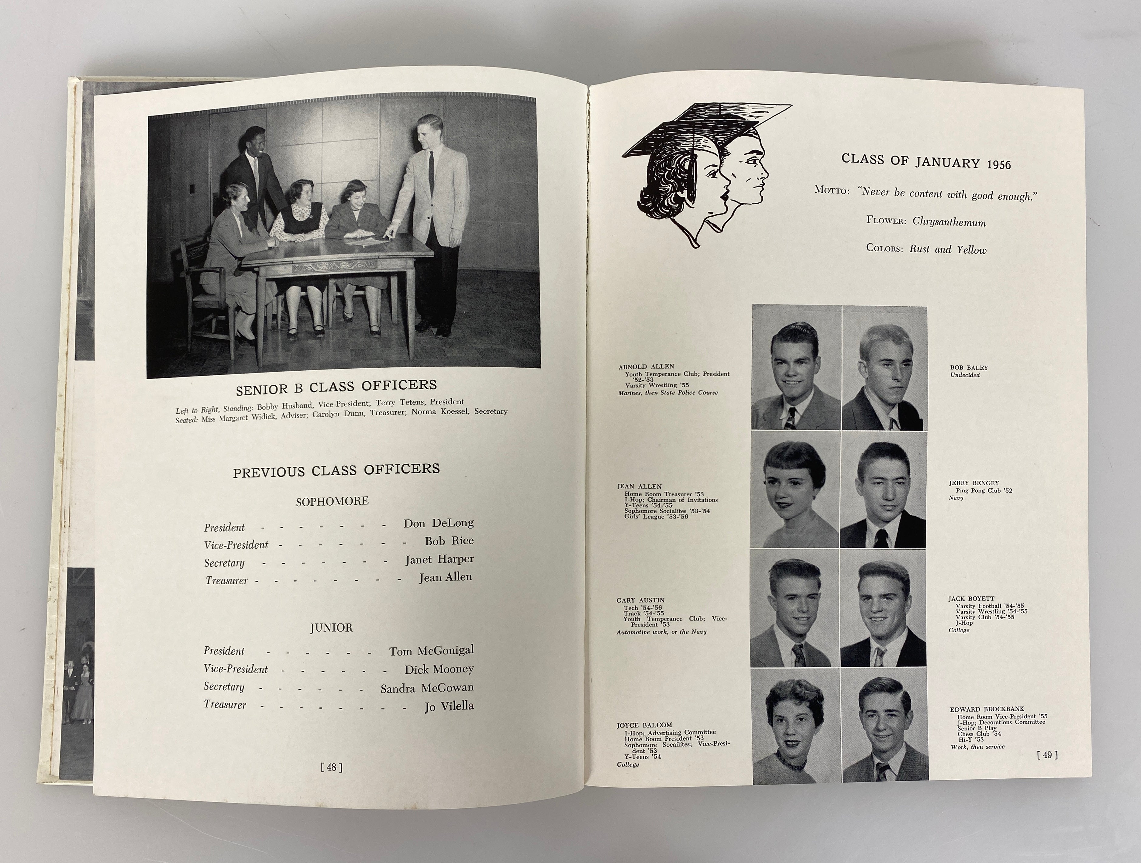 1955 J.W. Sexton High School "Oracle" Yearbook Lansing Michigan HC